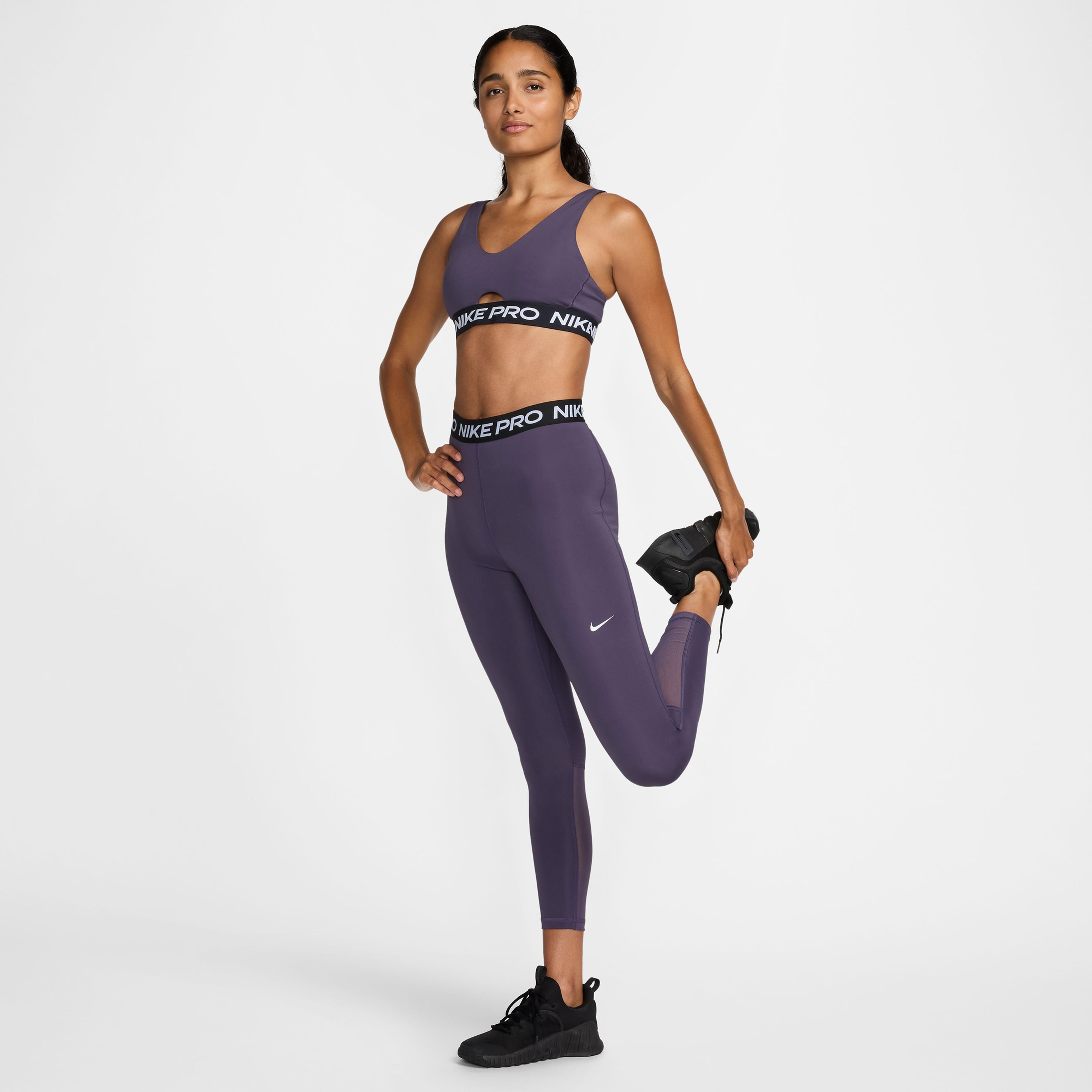 Nike Pro 365 High Rise Kadın Mor Tayt