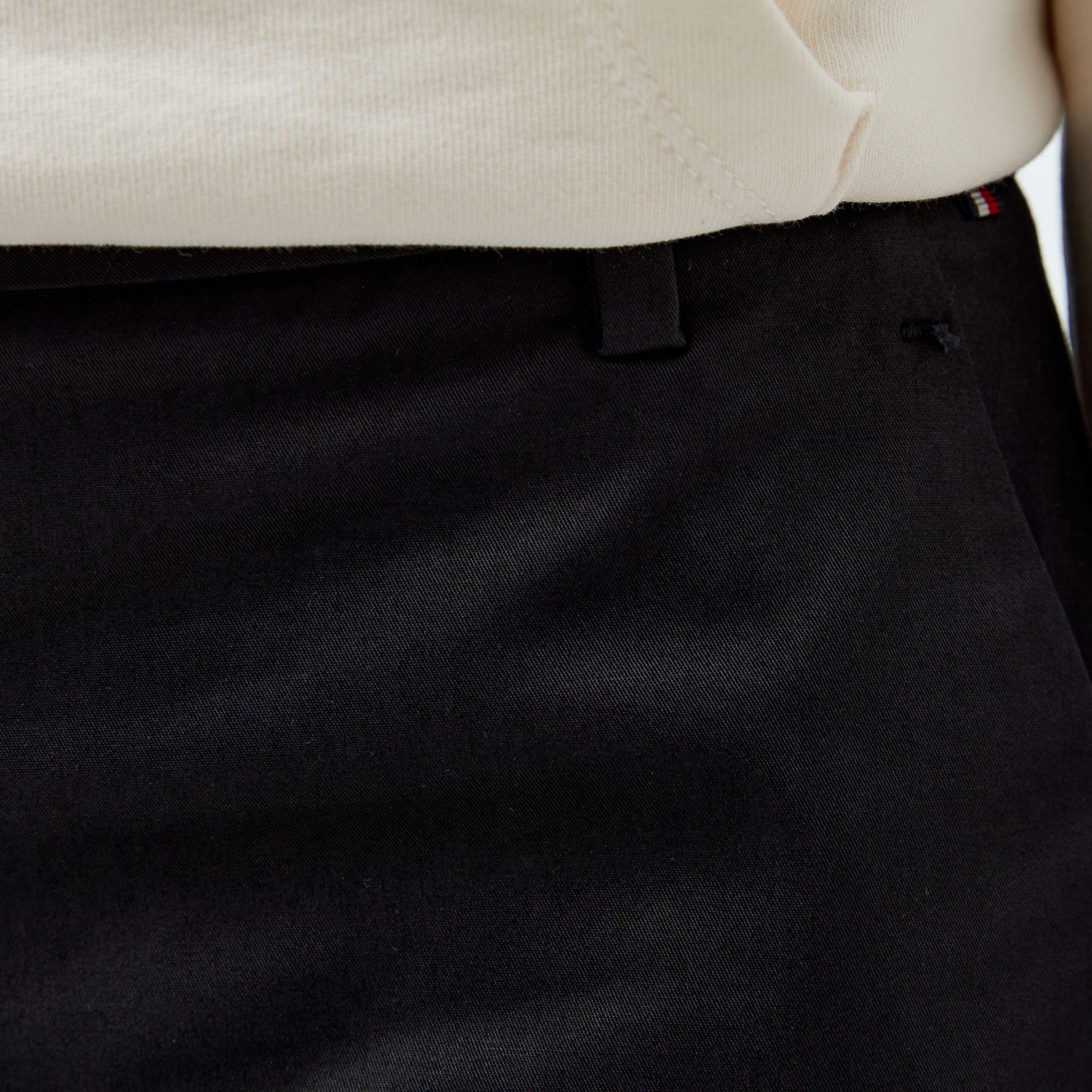 Tommy Hilfiger Slim Straight Kadın Siyah Chino Pantolon