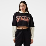 New Balance WNH3407 Lifestyle Kadın Siyah Sweatshirt