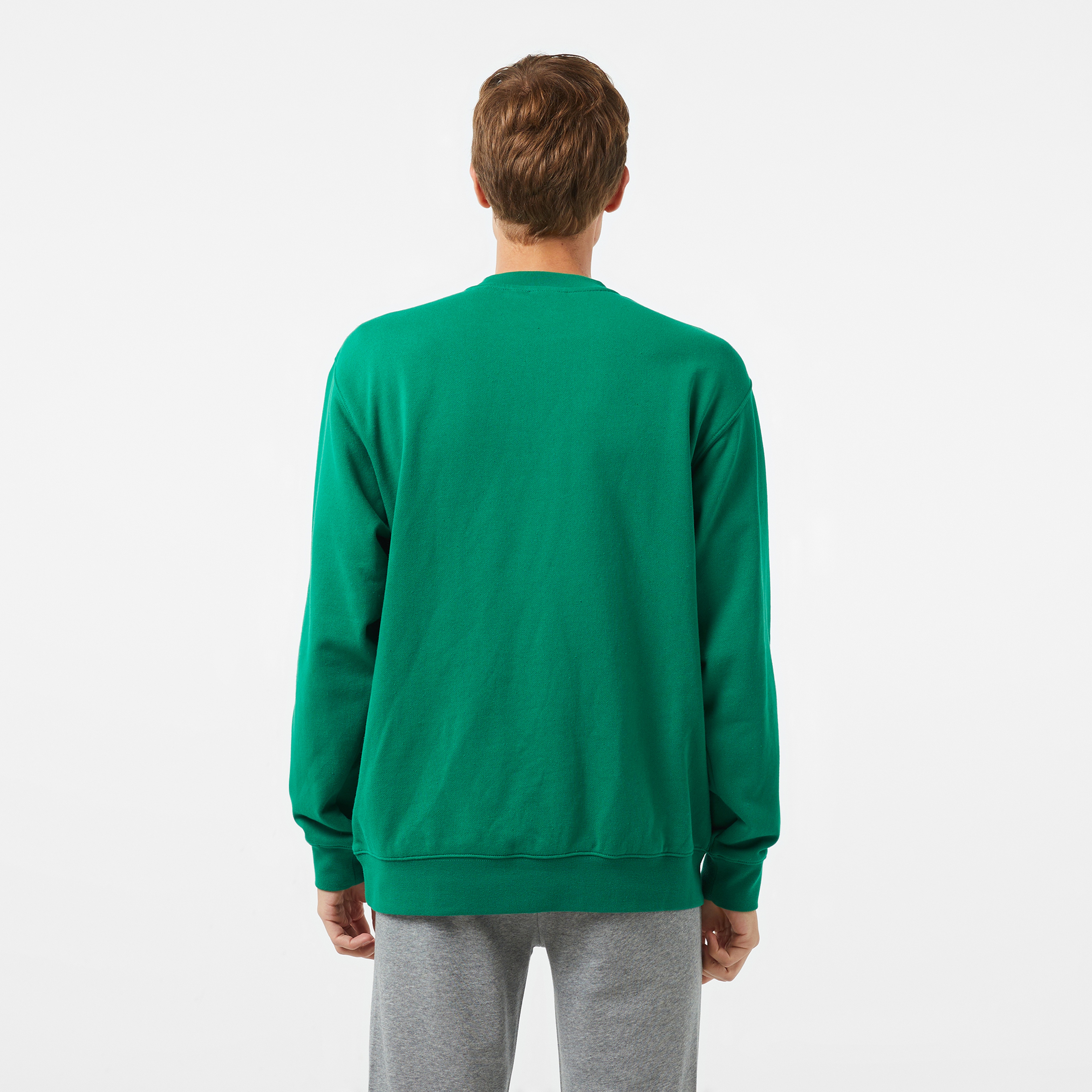 Vans Original Standards Varsity Loose Crew Erkek Yeşil Sweatshirt