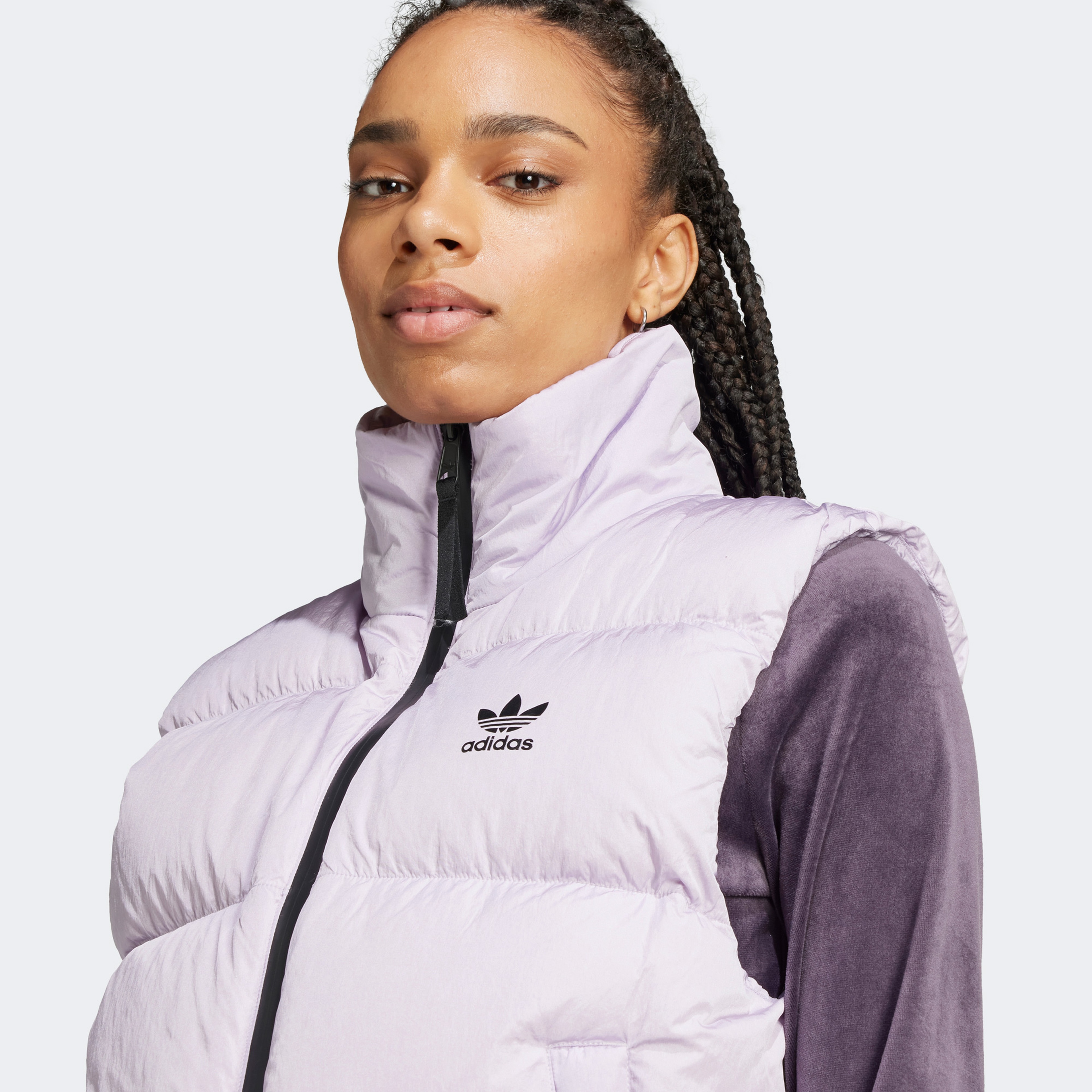 adidas Regen Down Vest Kadın Mor Yelek