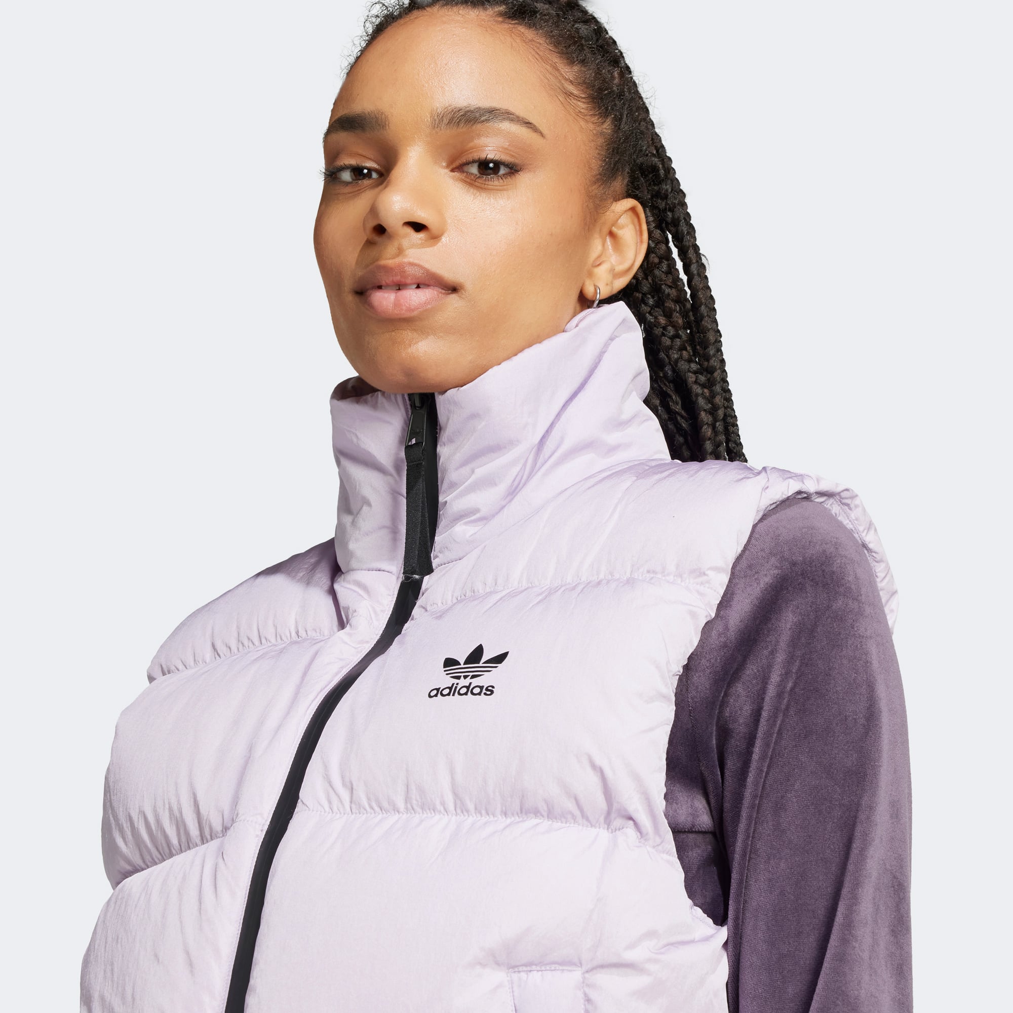 adidas Regen Down Vest Kadın Mor Yelek