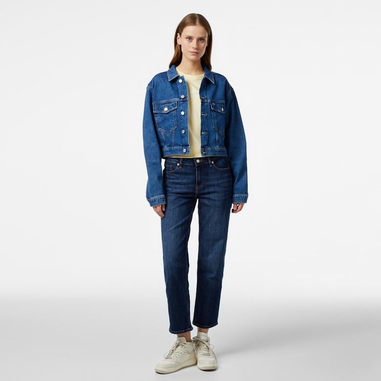 Tommy Hilfiger Jeans Claire Jckt Flg Kadın Mavi Ceket