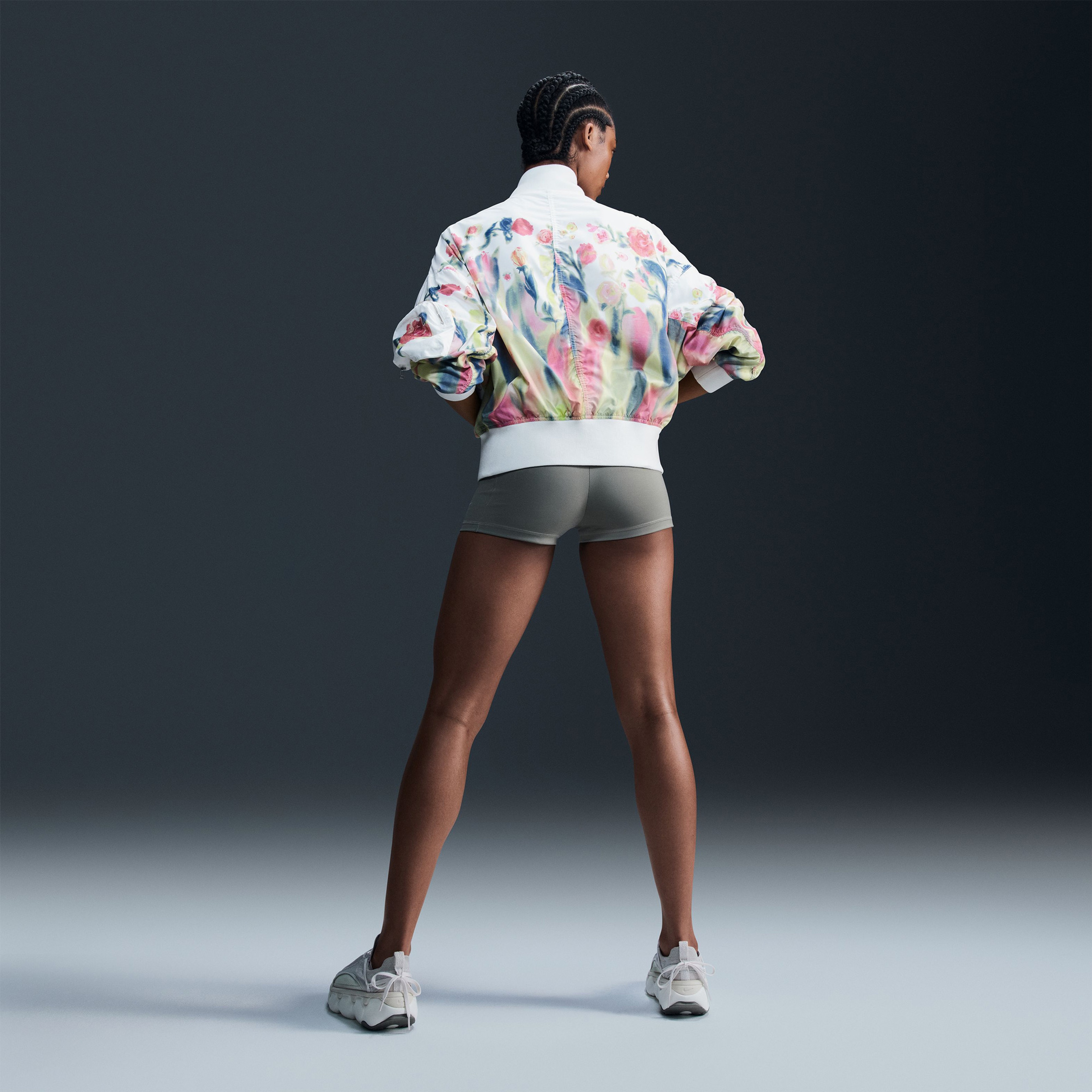 Nike Sportswear Ady Bomber Kadın Krem Rengi Ceket