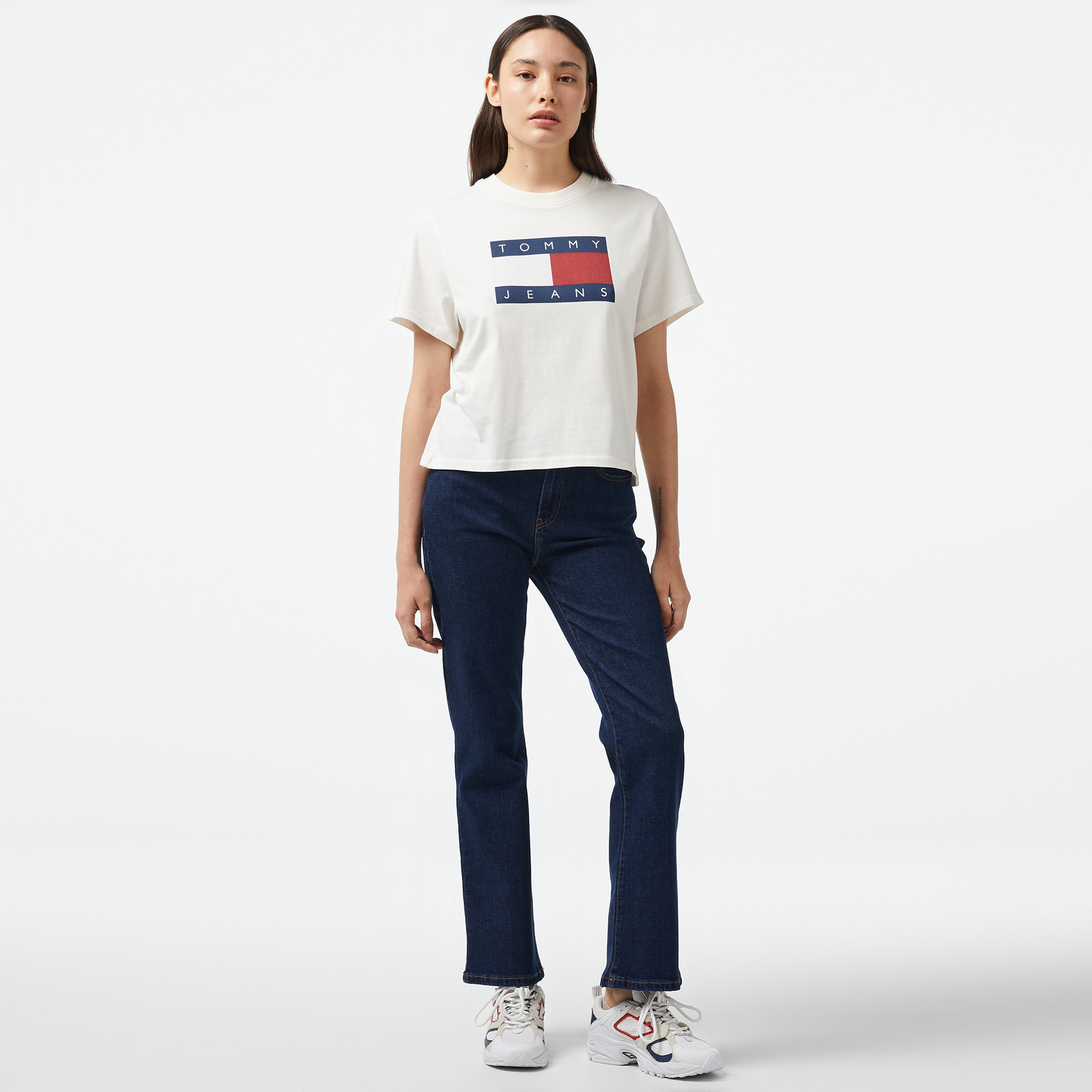 Tommy Hilfiger Bootcut Cler Kadın Mavi Jean