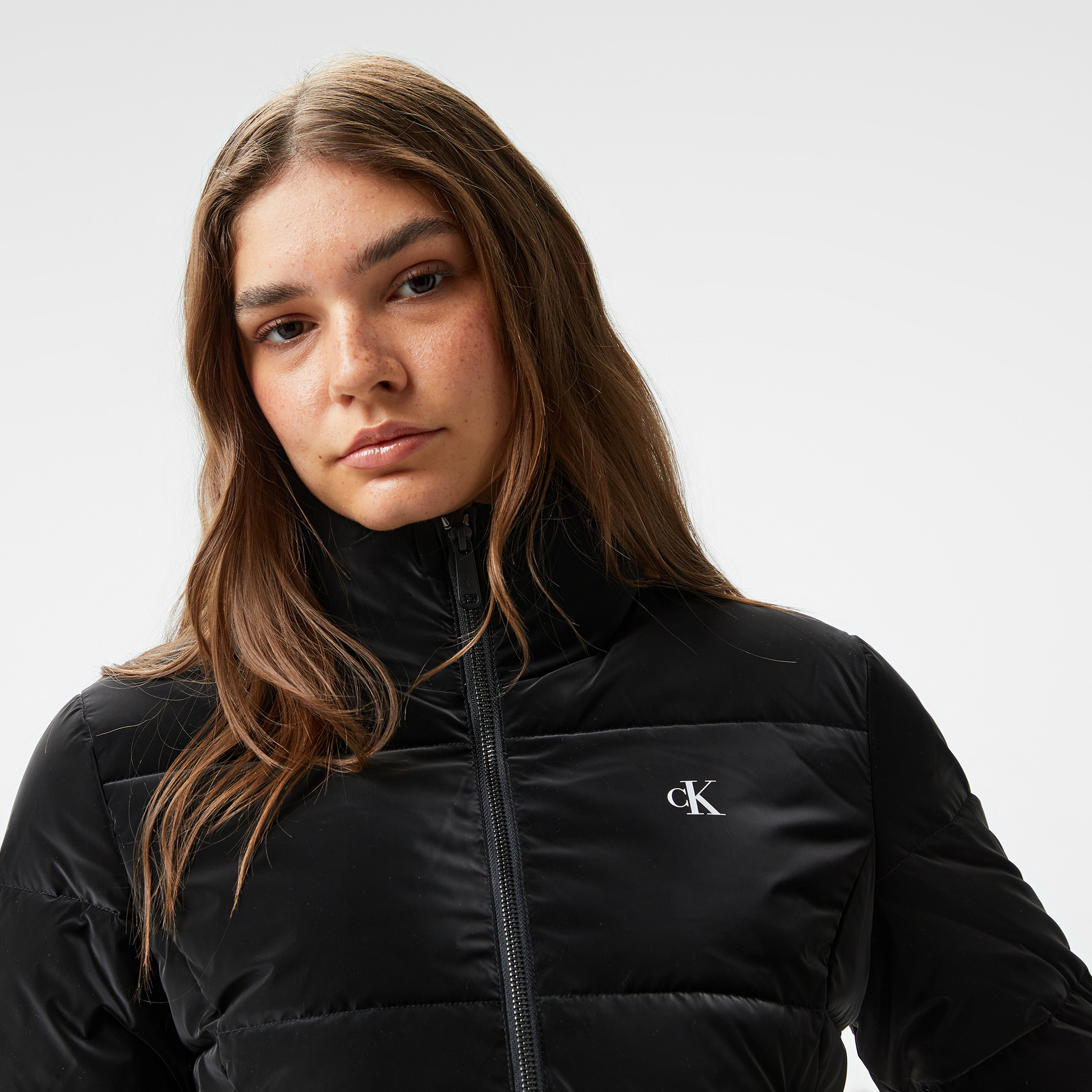 Calvin Klein Jeans Soft Touch Short Fitted Kadın Siyah Ceket