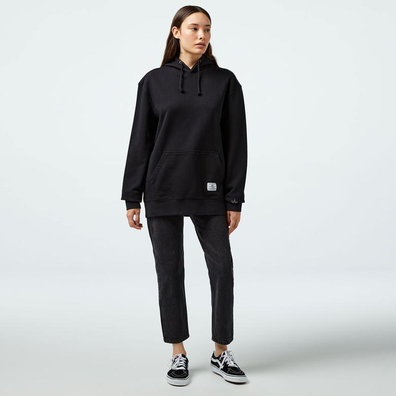 Alpha Industries Essential French Terry Unisex Siyah Sweatshirt