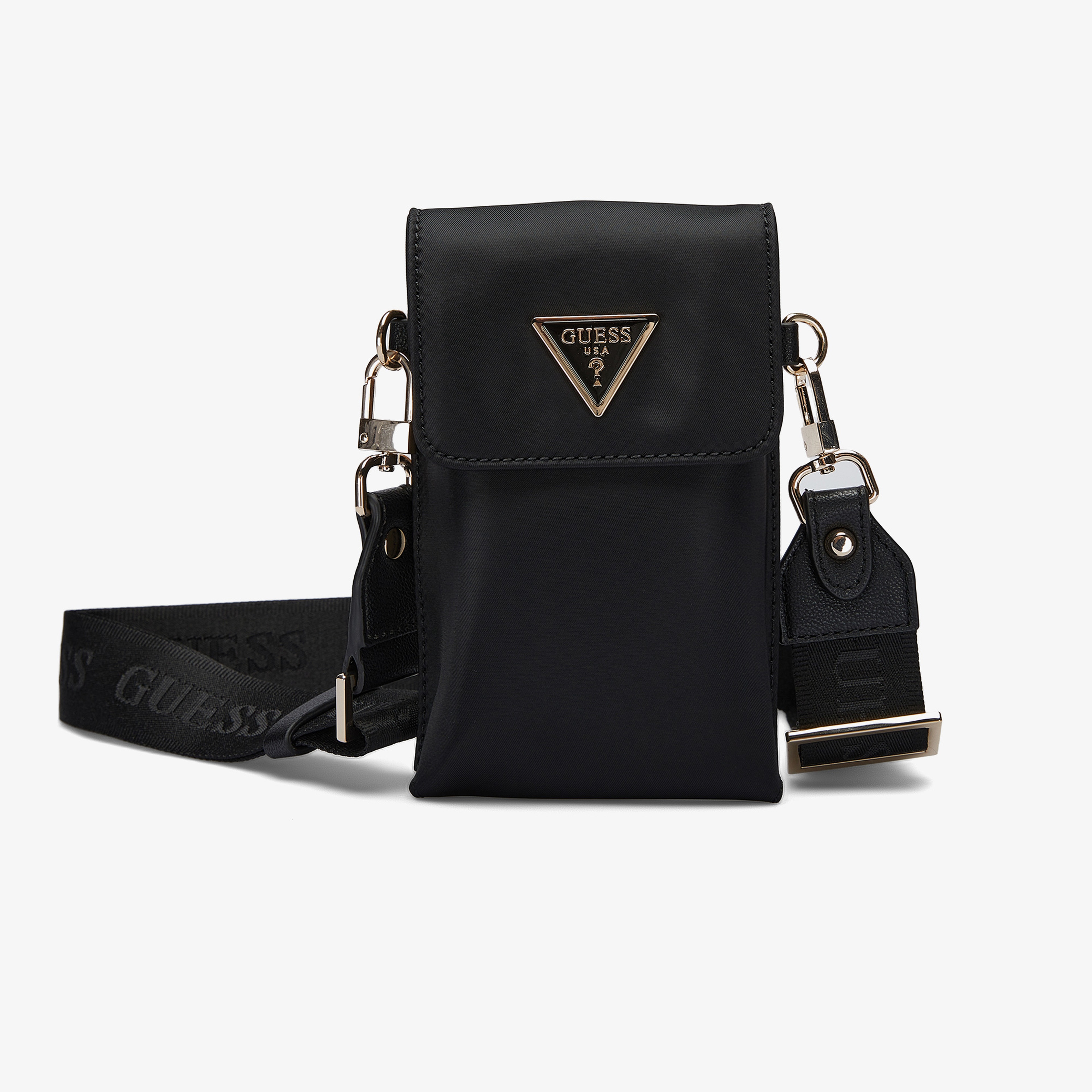 Guess Latona Mini Tri Cprt 11810 Kadın Siyah Çapraz Askılı Çanta