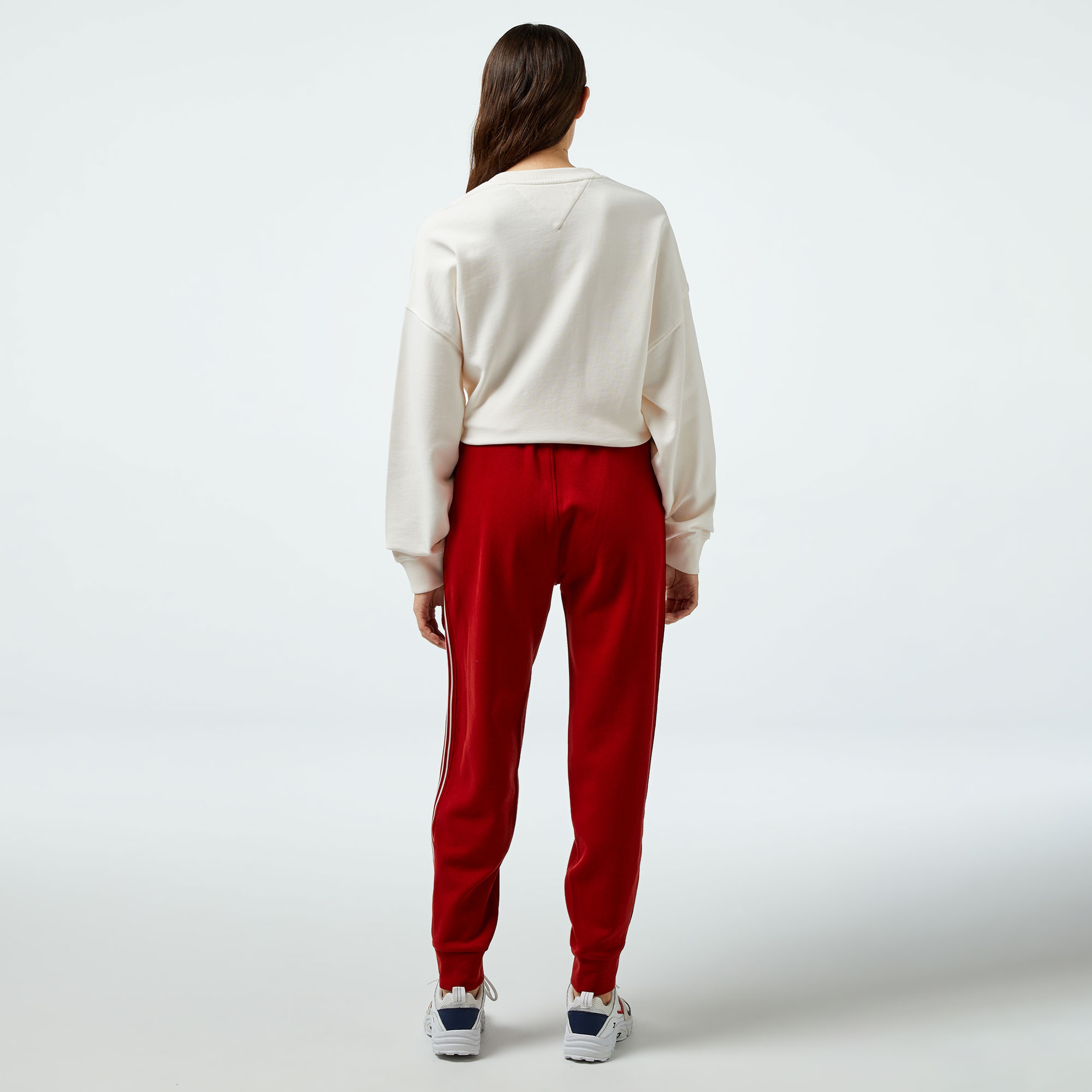 Tommy Hilfiger Varsity Regular Kadın Kırmızı Eşofman Altı