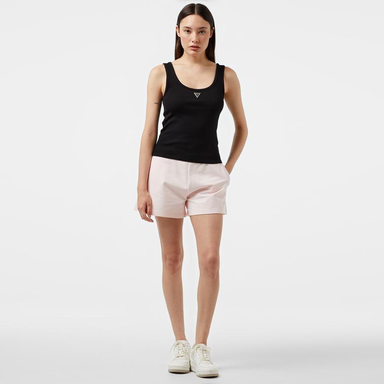Guess Carrie Shorts Org. Co Cozy Fleece 250 Kadın Pembe Şort