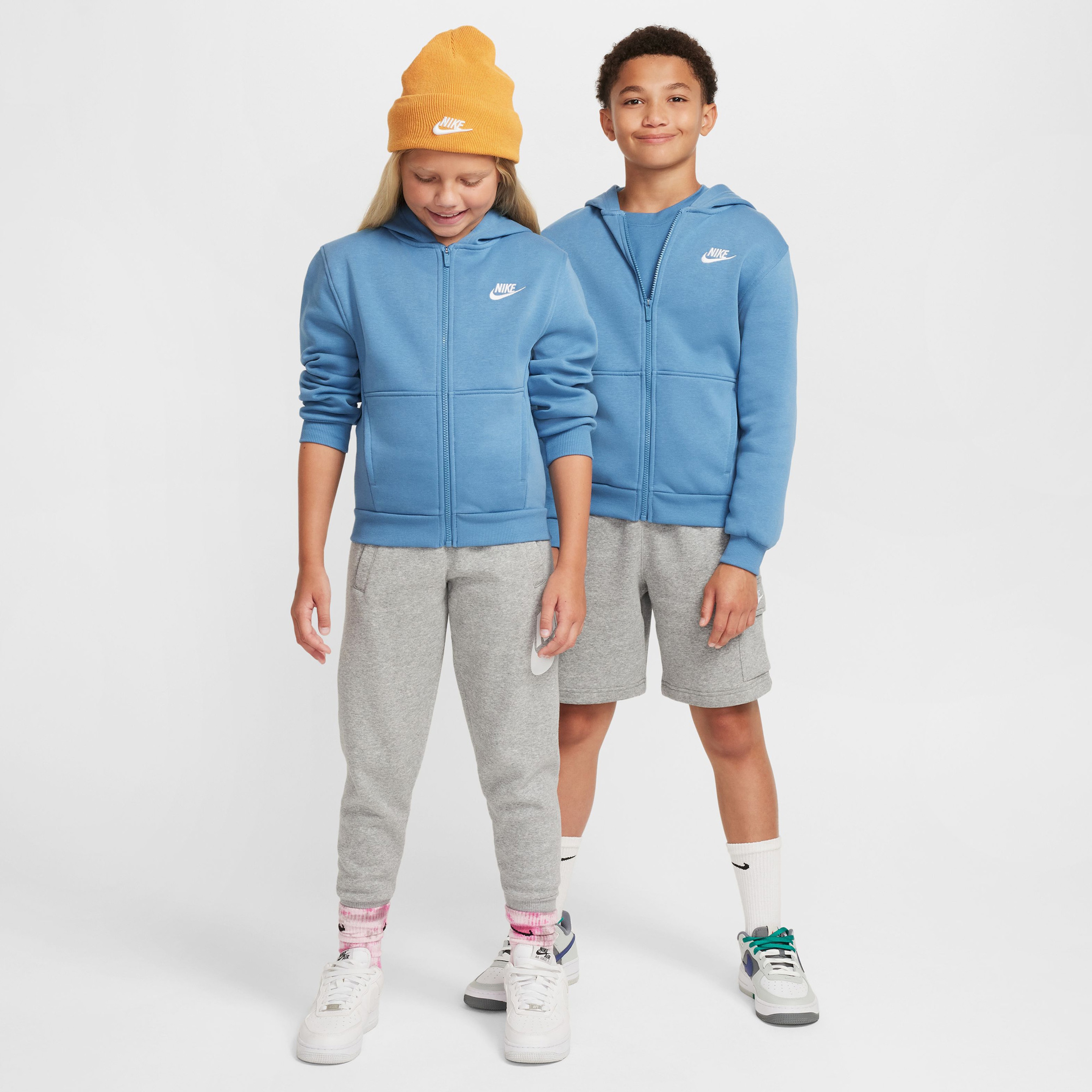 Nike Sportswear Club Fleece Çocuk Mavi Sweatshirt