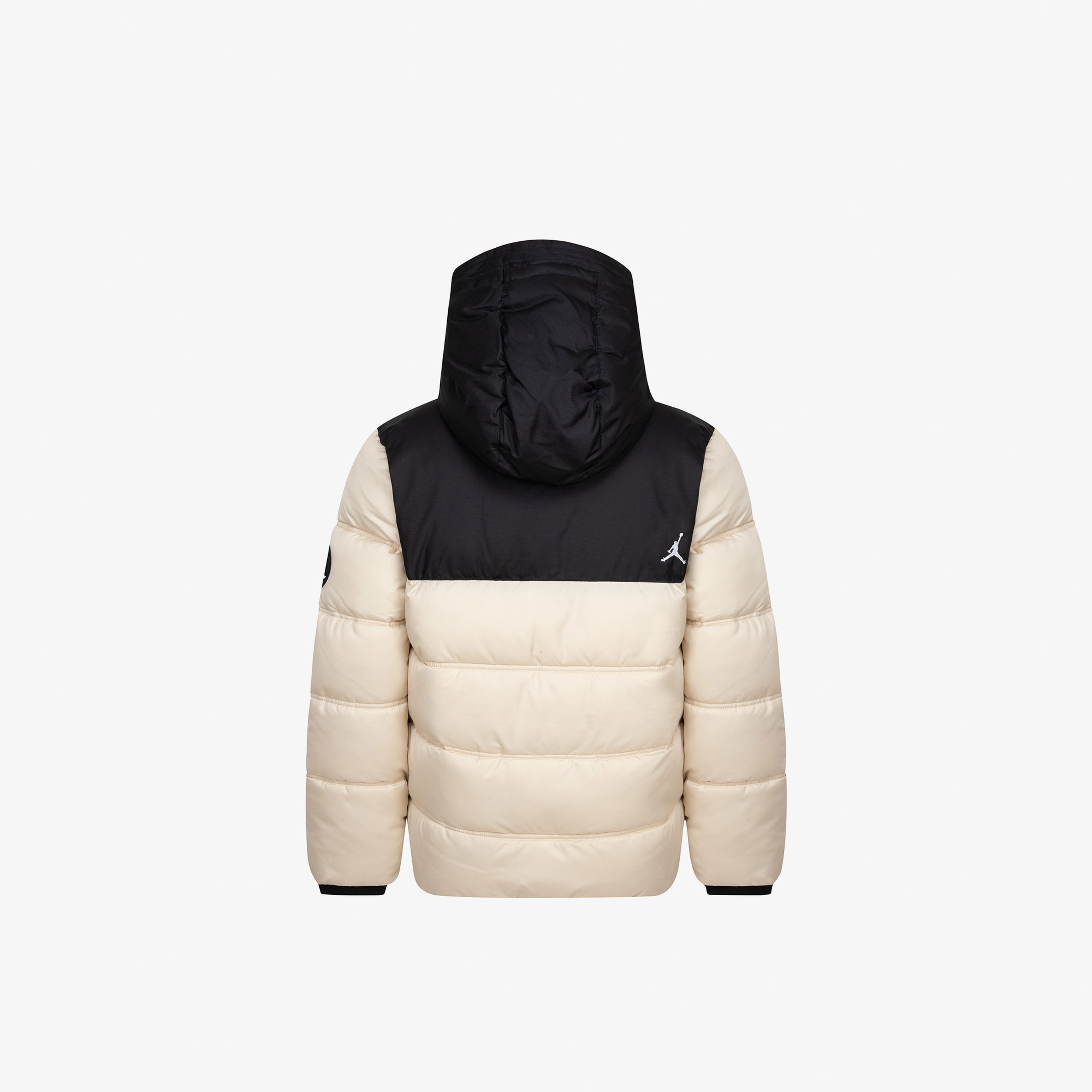 Jordan Jdb Faux Down Çocuk Bej/Siyah Kapüşonlu Mont