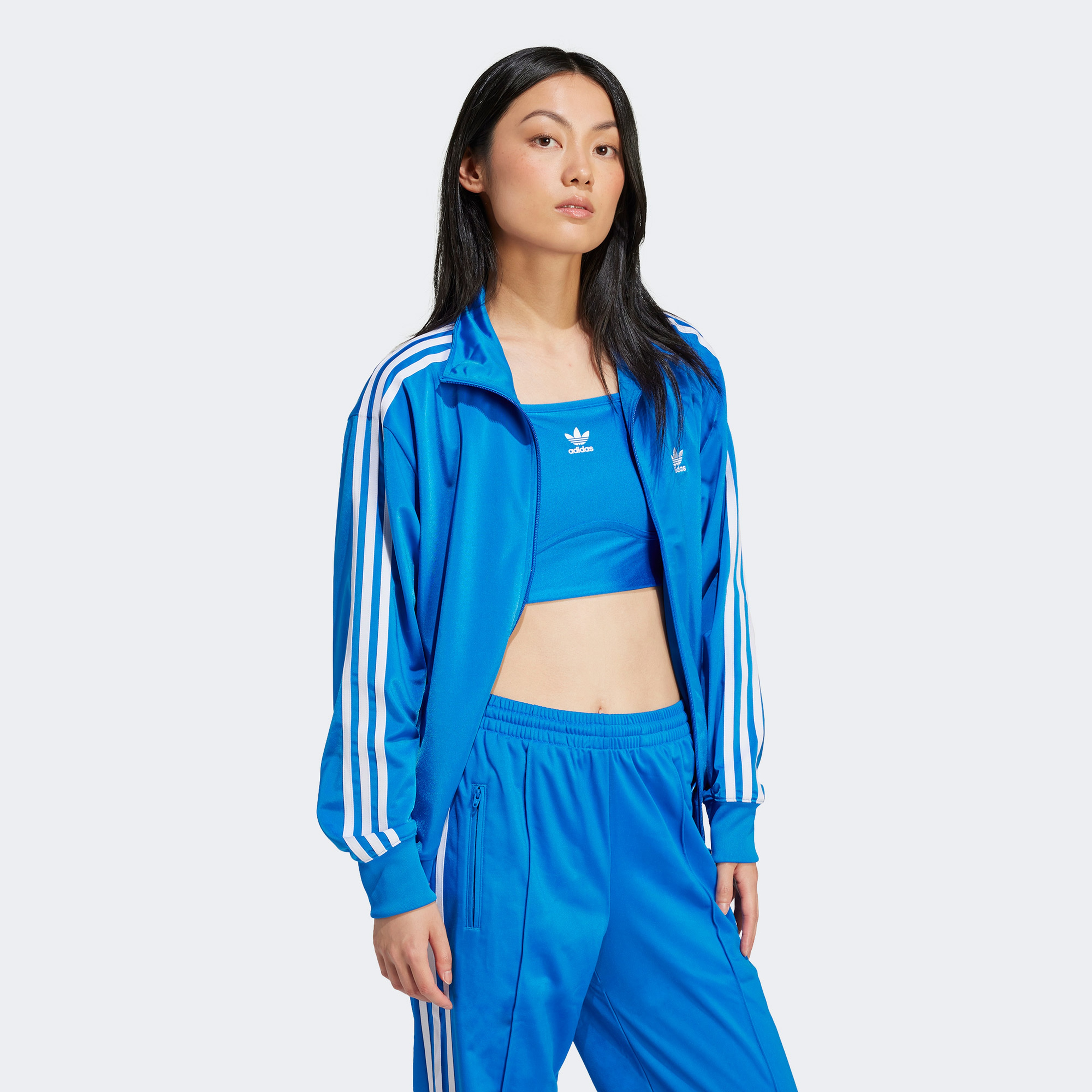 adidas Firebird Tt Kadın Mavi Eşofman Üstü