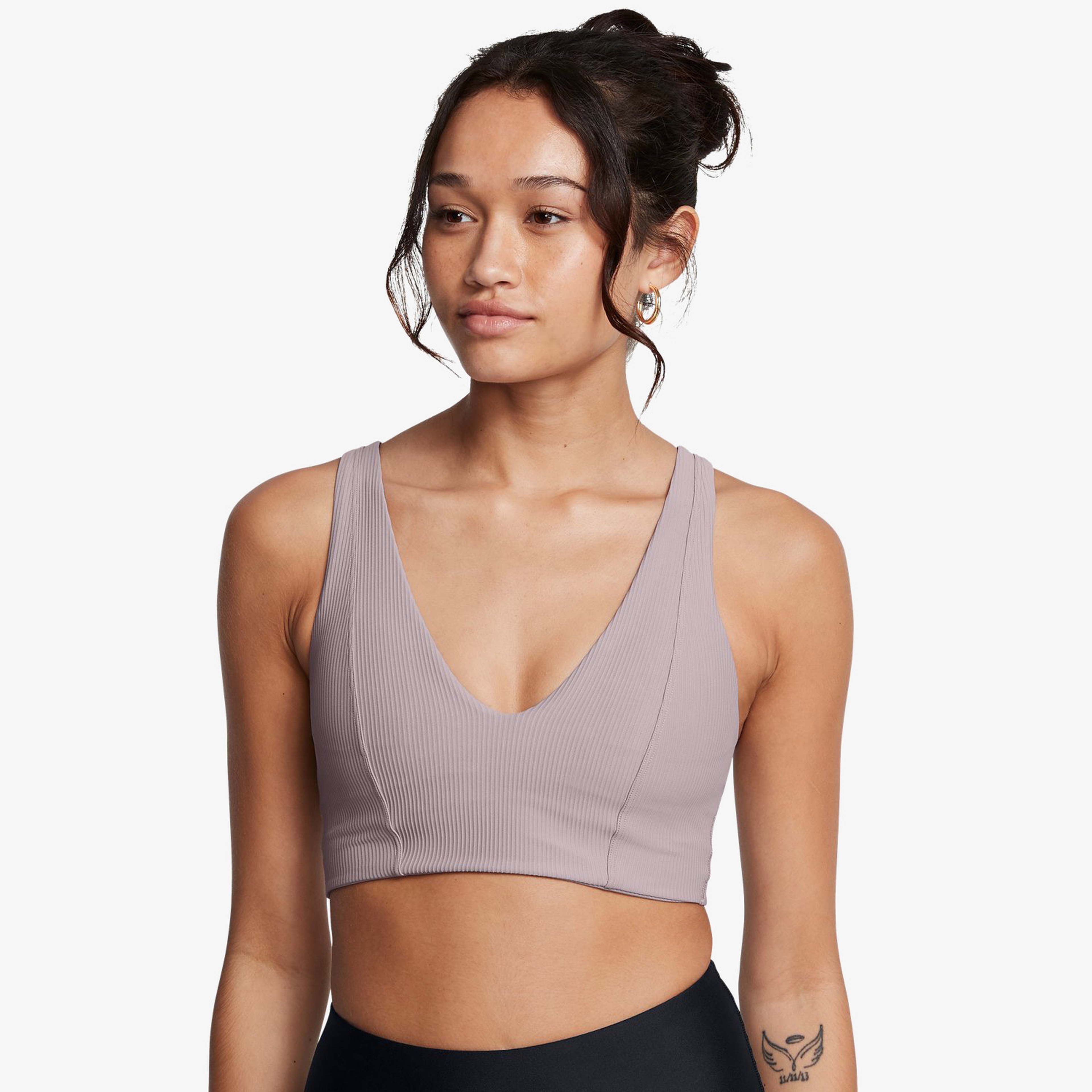 Under Armour Meridian Rib Bralette Kadın Gri Bra