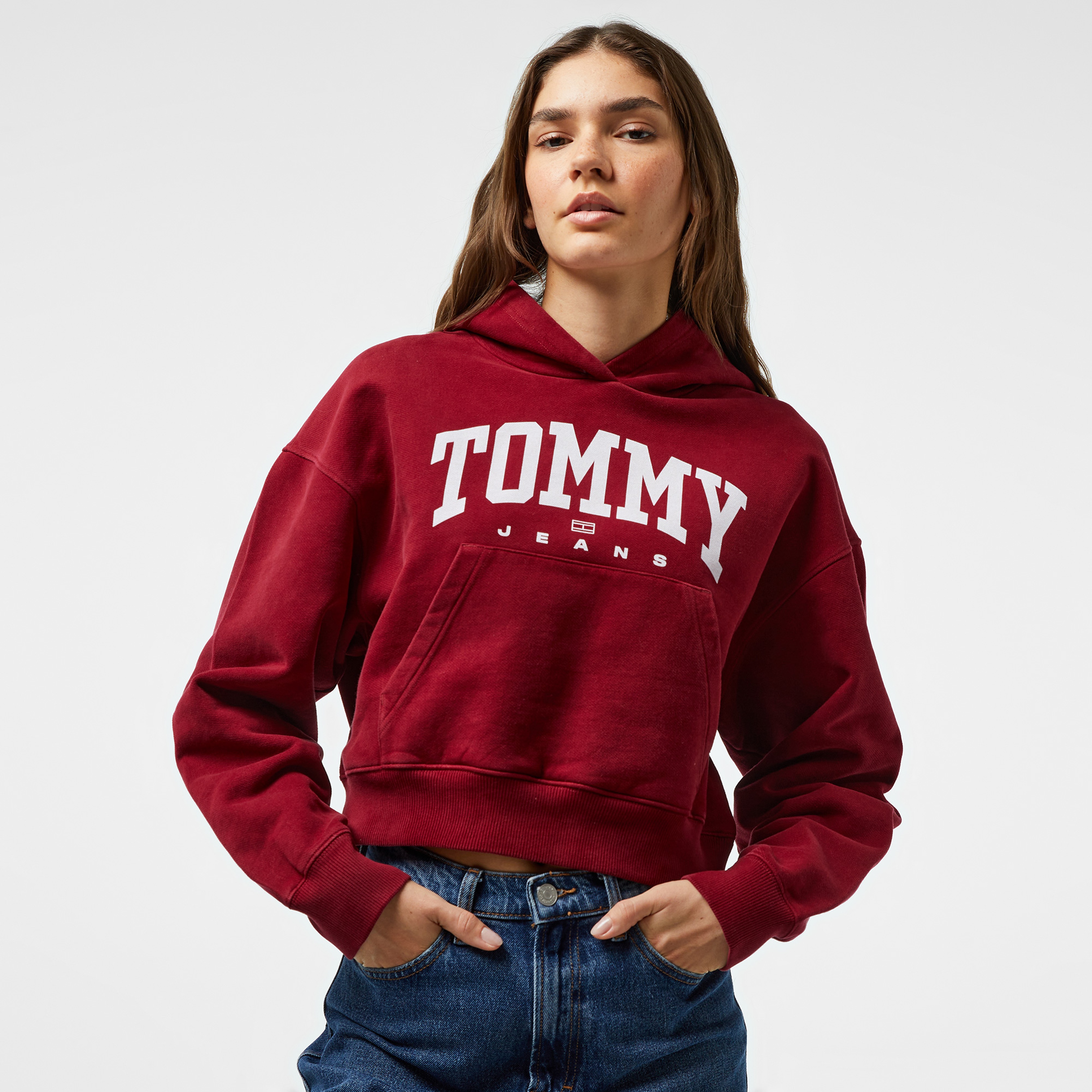 Tommy Jeans Kadın Kırmızı Sweatshirt