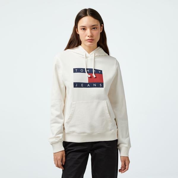 Tommy Jeans Kadın Beyaz Sweatshirt