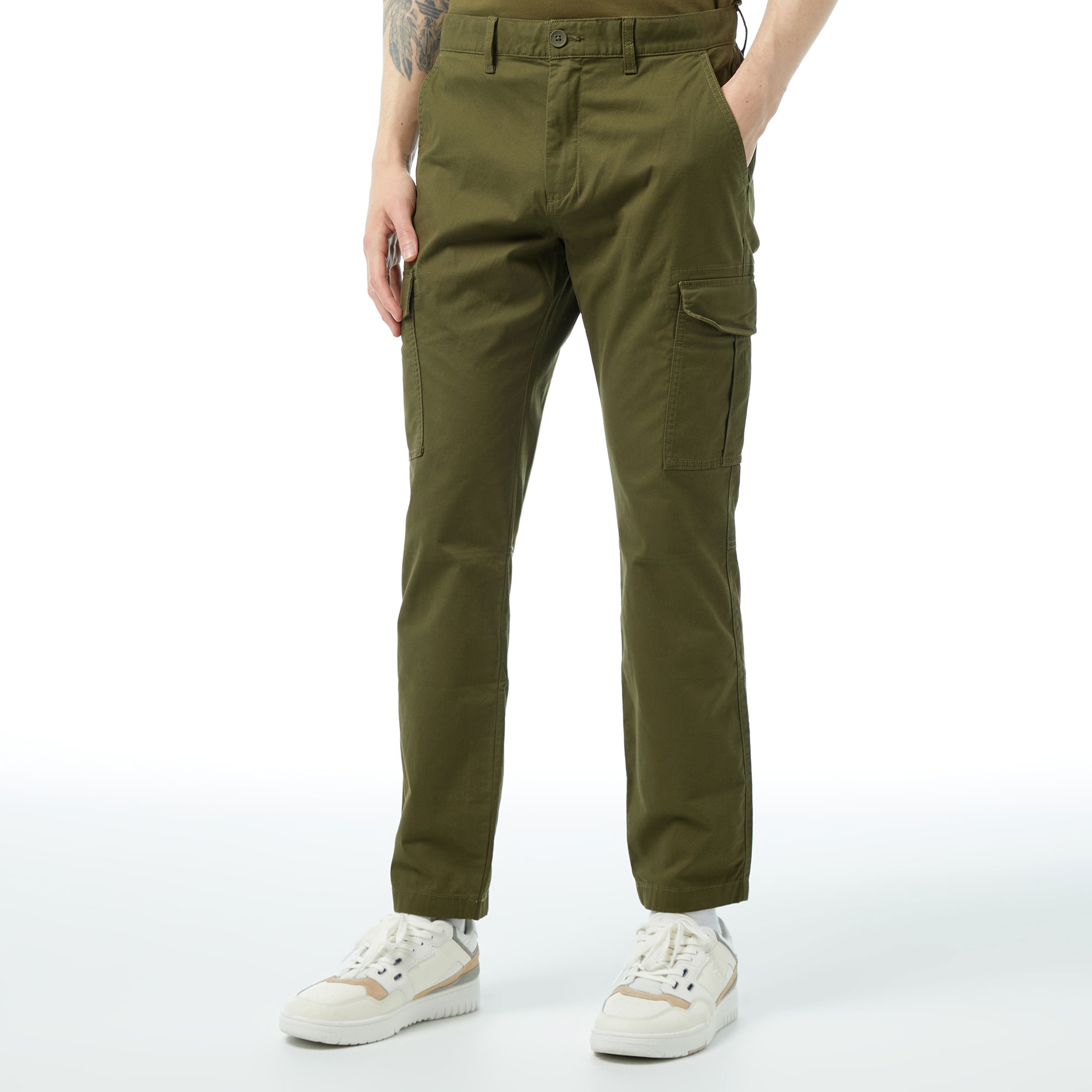 Tommy Jeans Austin Lightweight Cargo Erkek Yeşil Pantolon