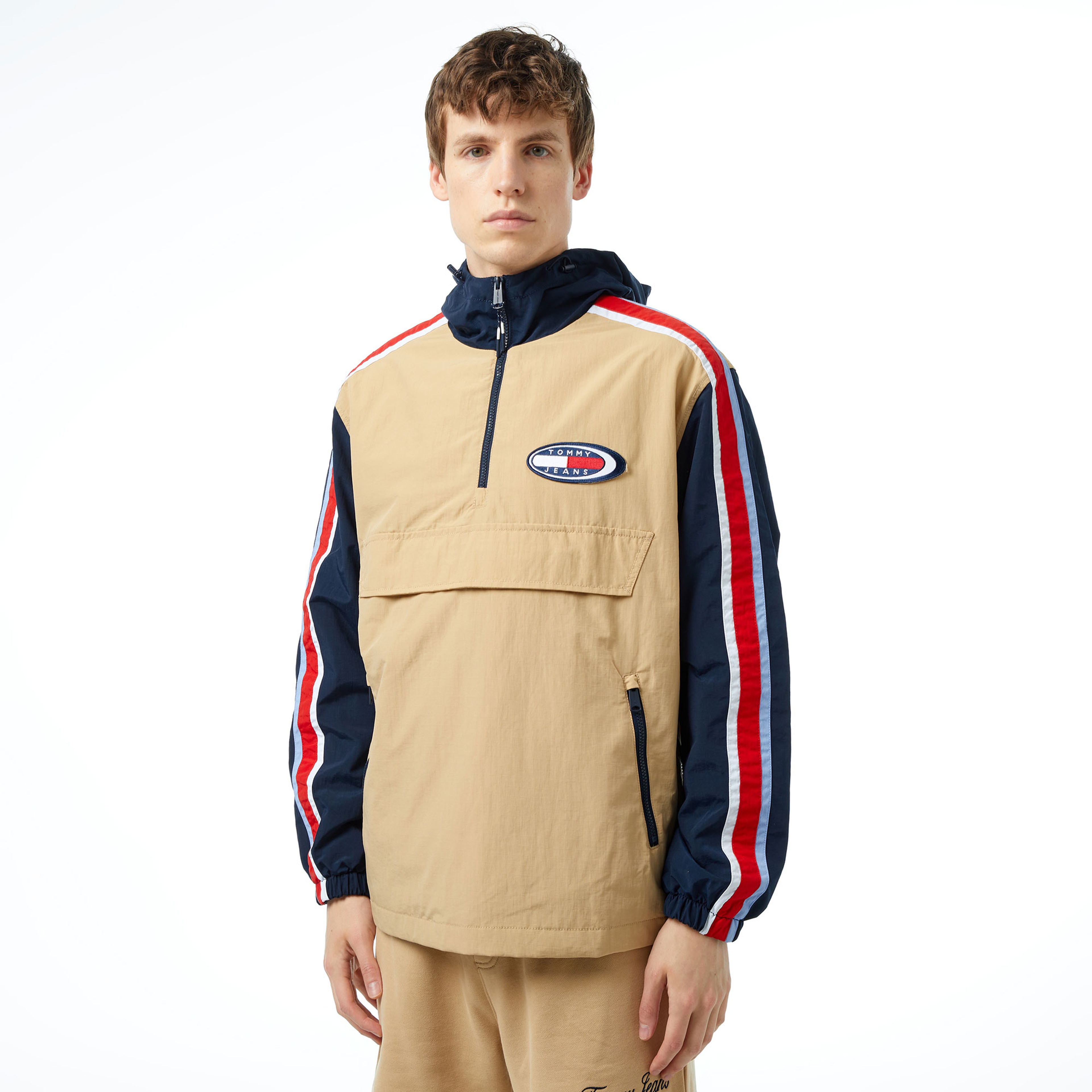 Tommy Jeans Archive Chicago Popover Erkek Bej Ceket