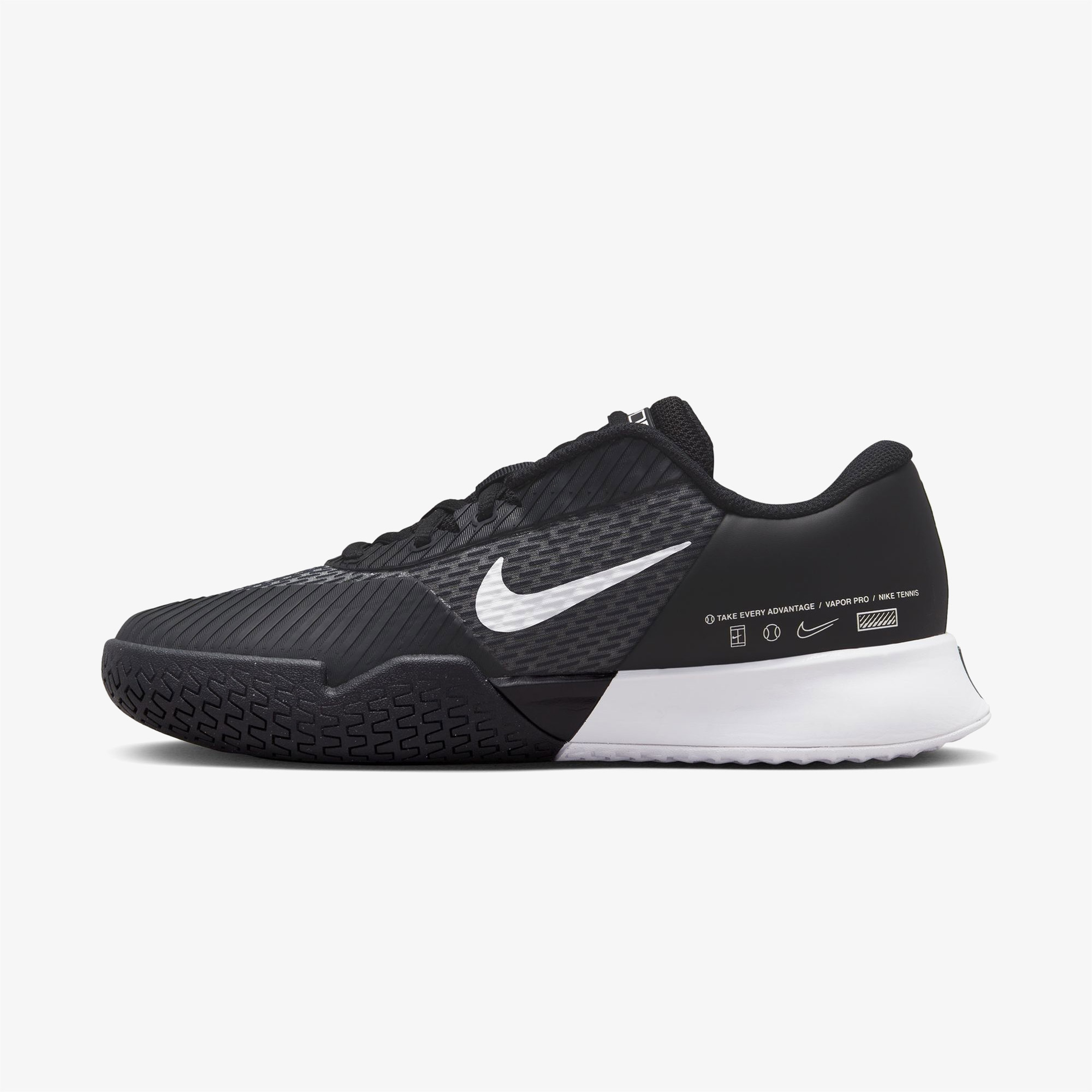 Nike Court Air Zoom Vapor Pro 2 Kadın Siyah Tenis Ayakkabısı