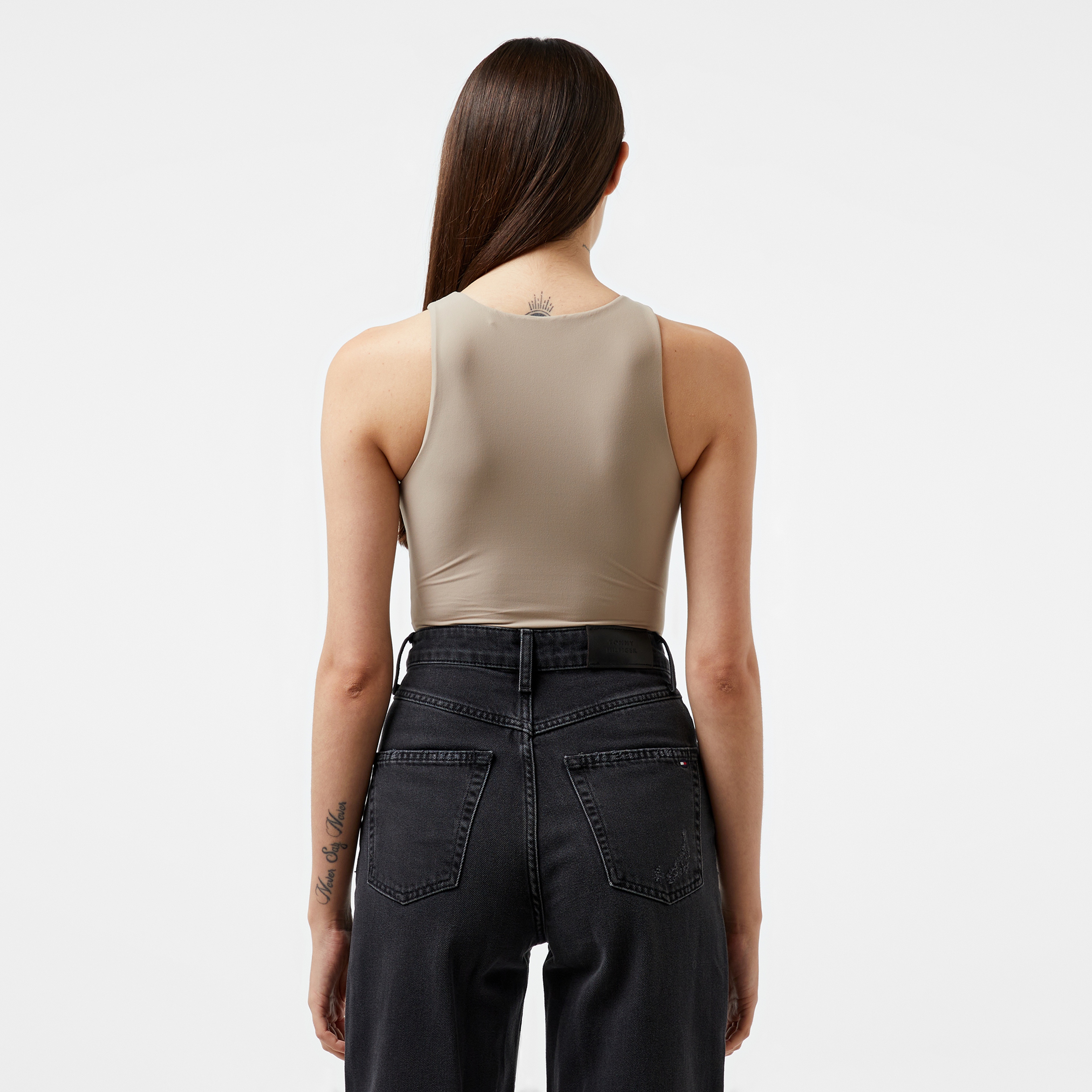 Guess Kim Body Second Skin Xstr Jersey Kadın Kahverengi T-Shirt