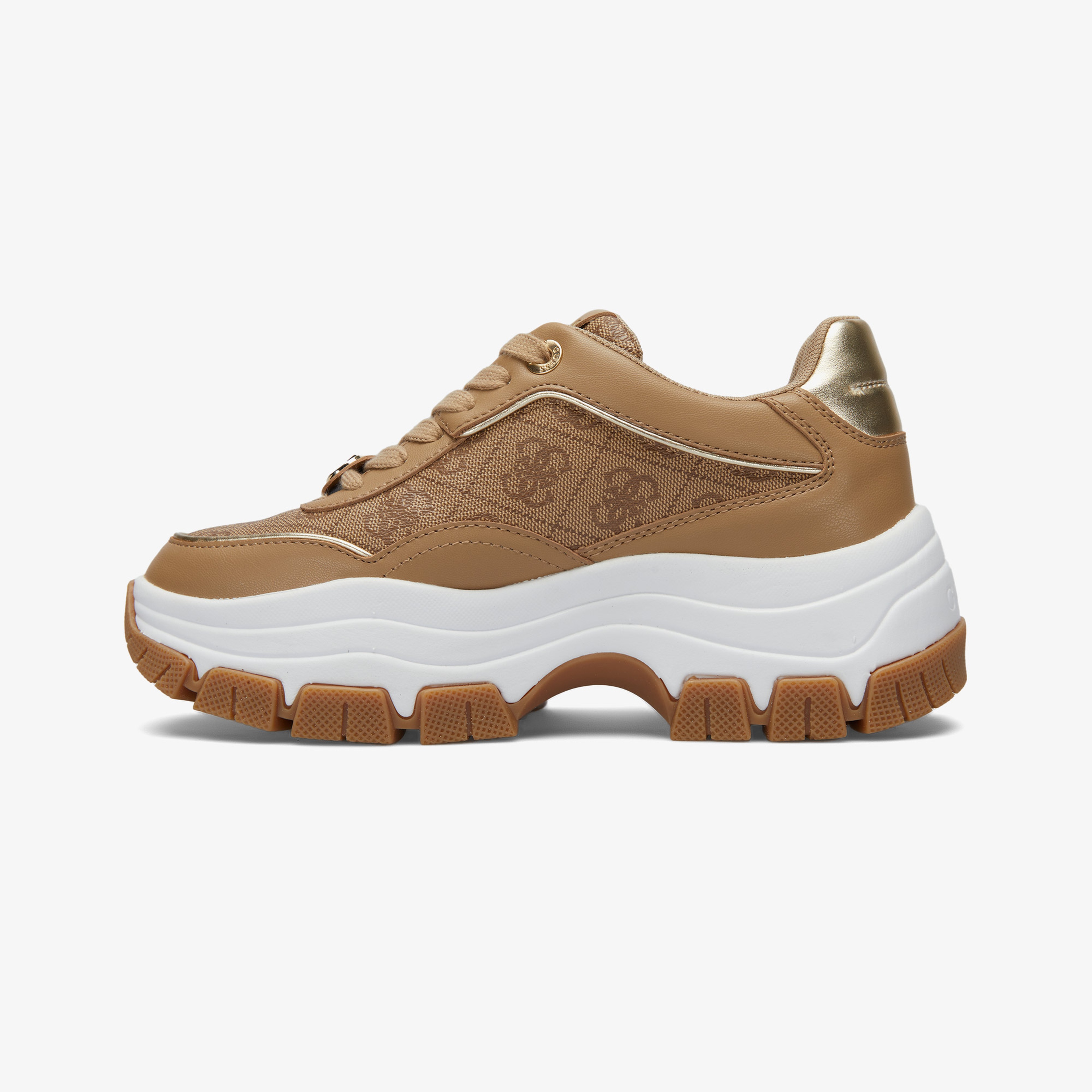 Guess Berrett Logo Kadın Kahverengi Spor Ayakkabı