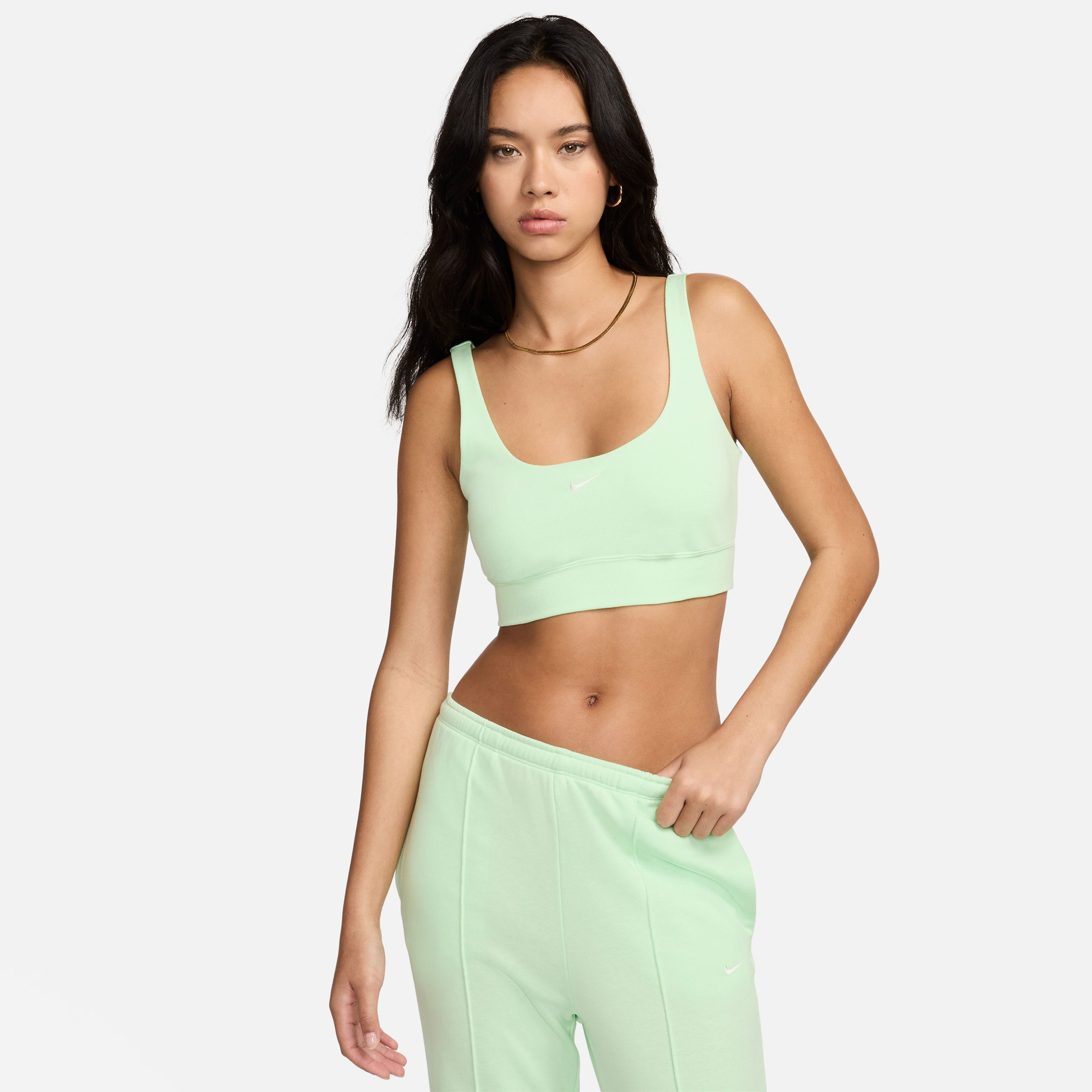 Nike Sportswear Chill Terry Kadın Yeşil Kolsuz T-Shirt