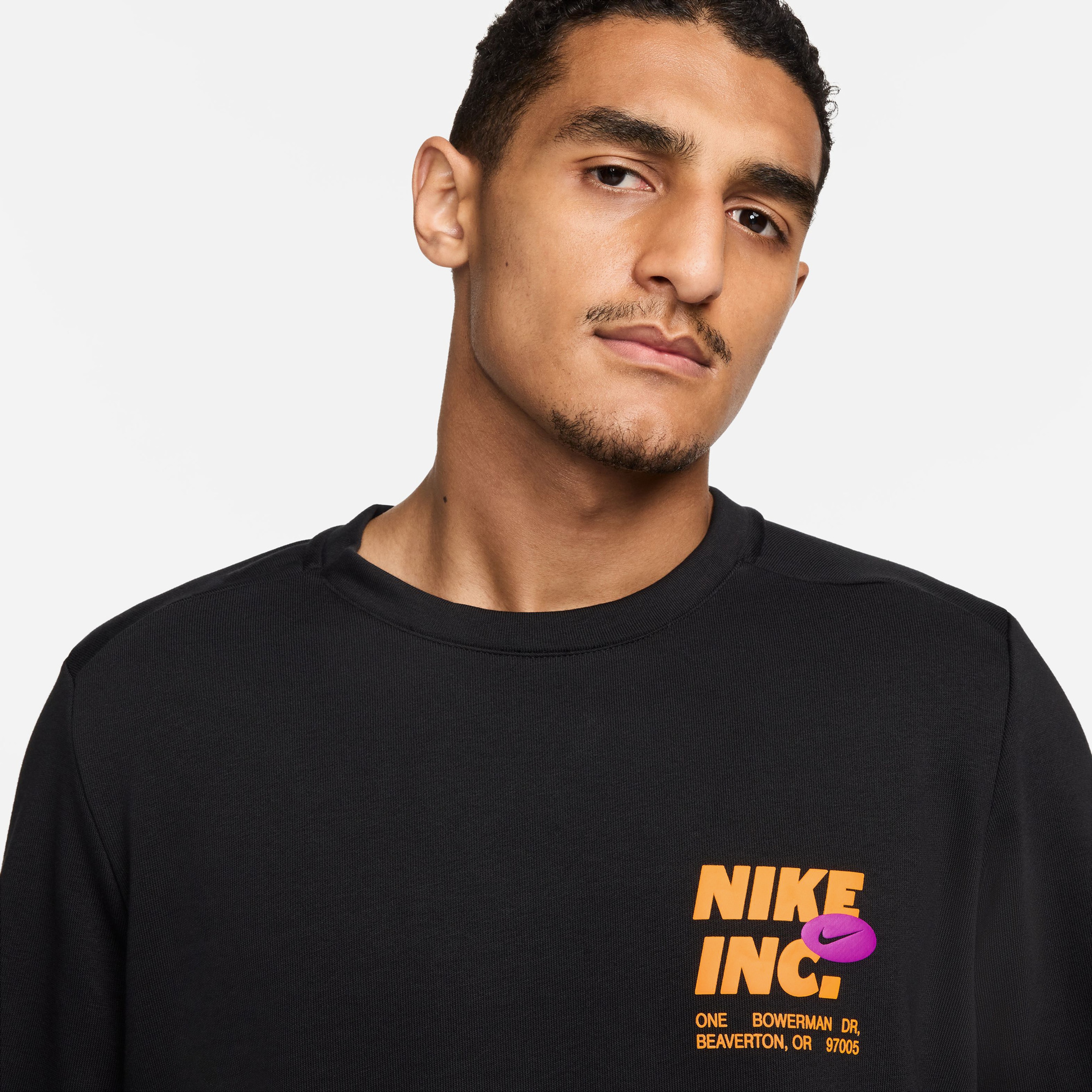 Nike Dri-Fit Crew Fleece Erkek Siyah Uzun Kollu T-Shirt