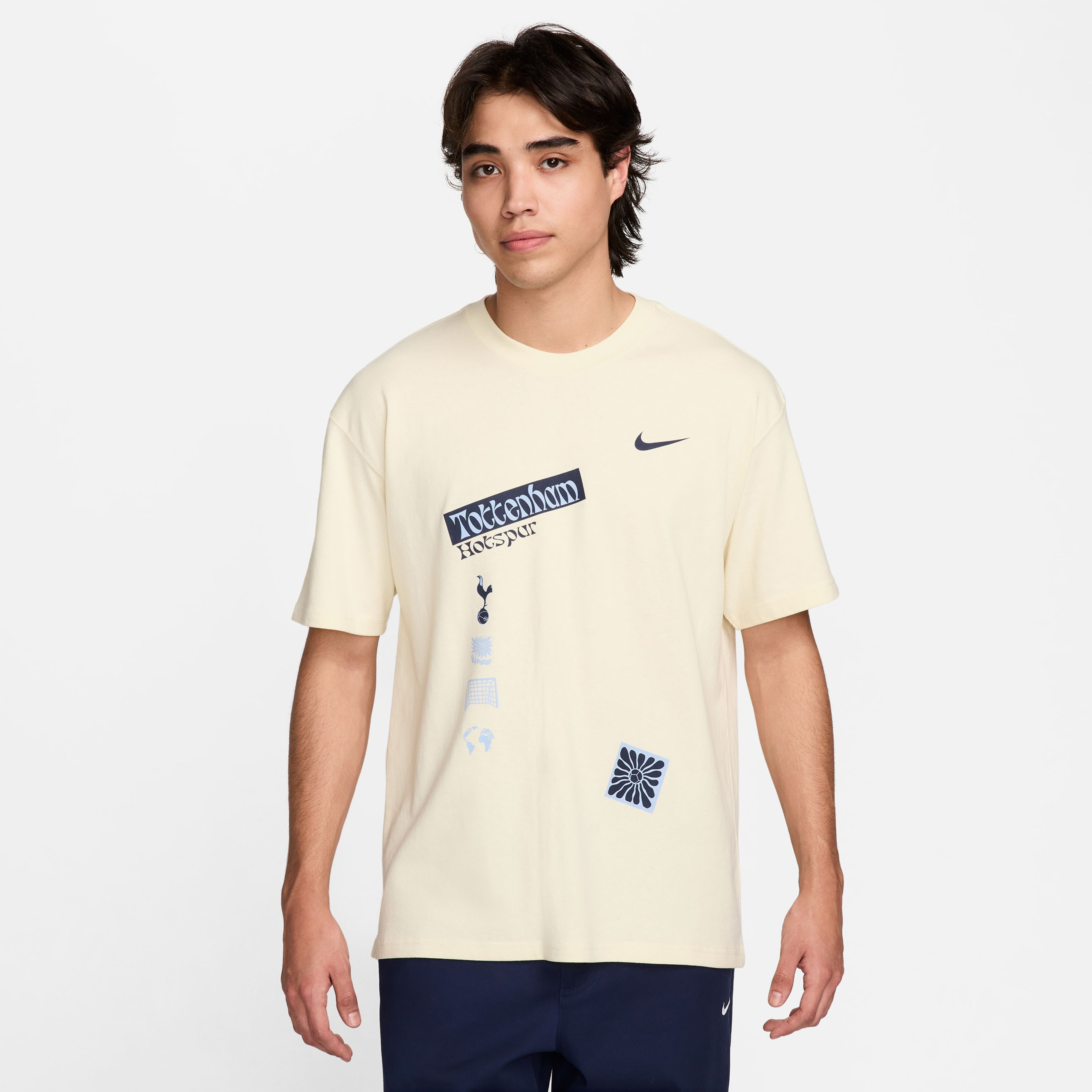 Nike Tottenham Hotspur Erkek Krem Rengi T-Shirt