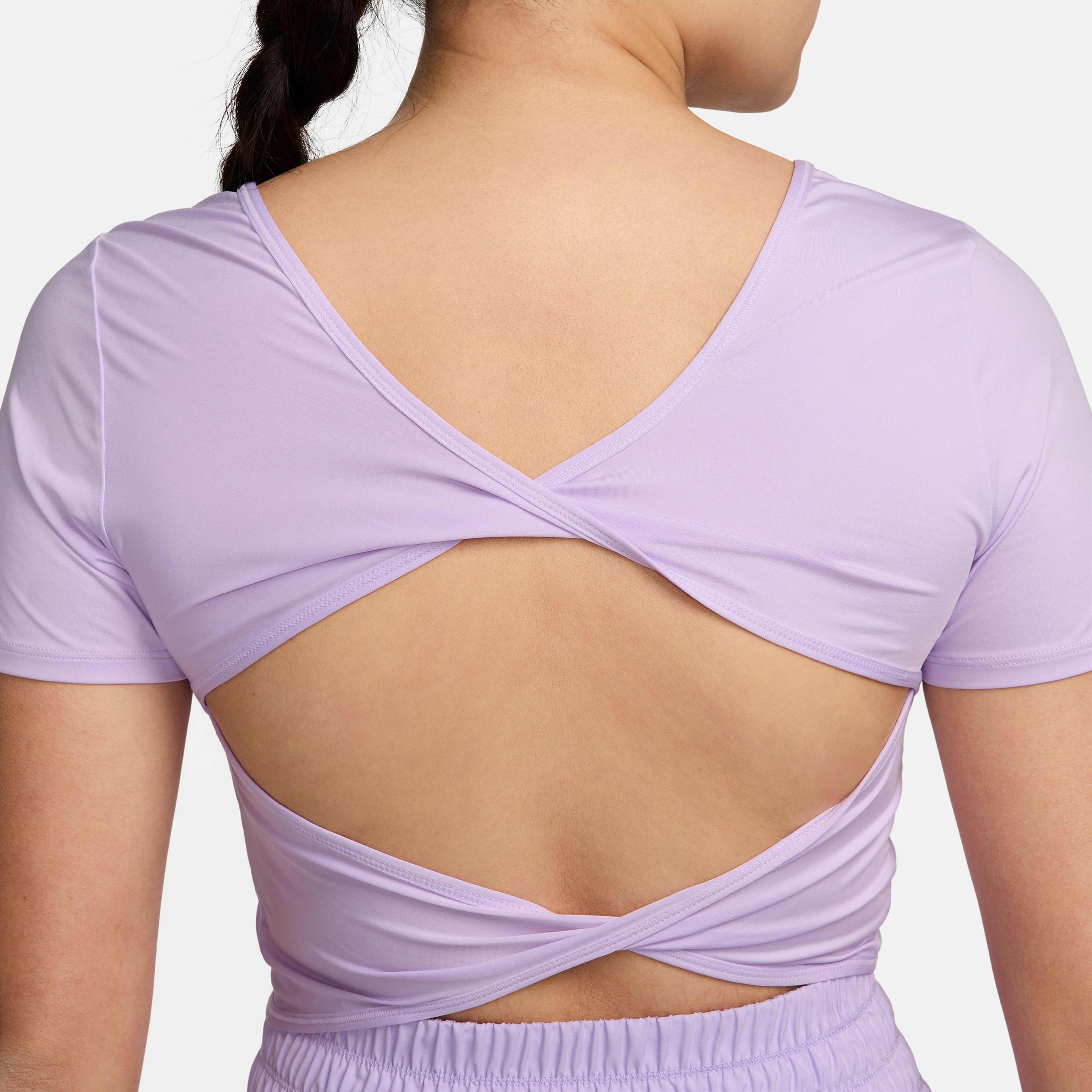 Nike One Classic Kadın Mor Kısa Kollu T-Shirt