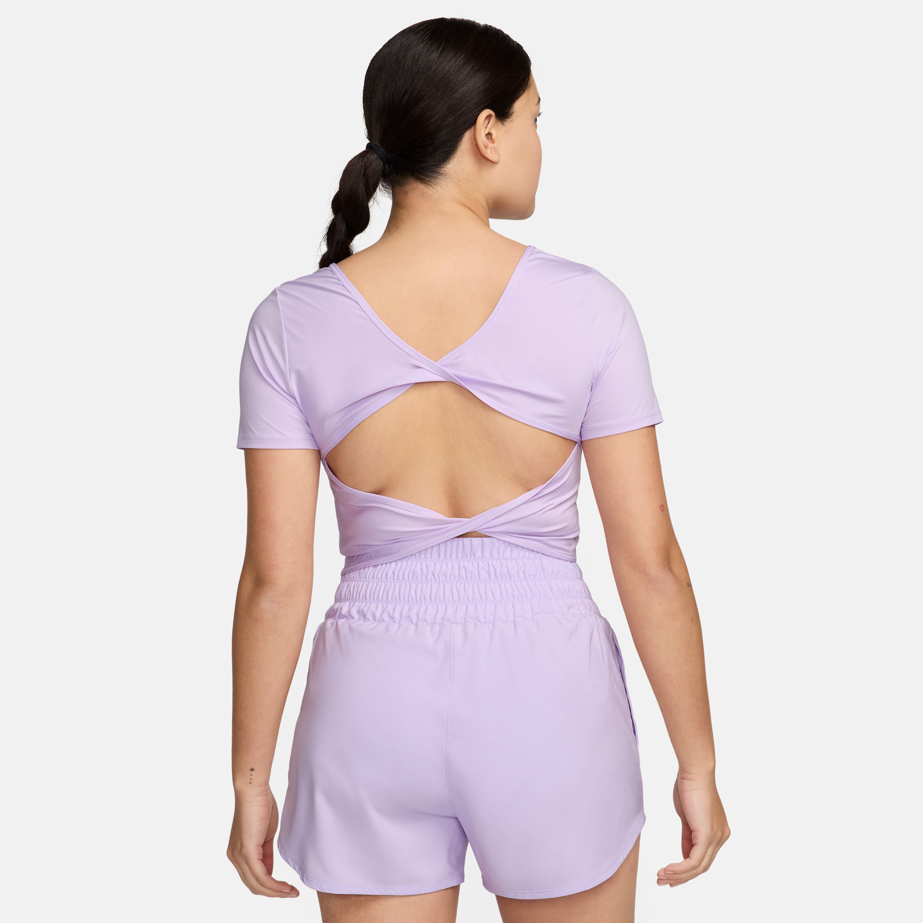 Nike One Classic Kadın Mor Kısa Kollu T-Shirt