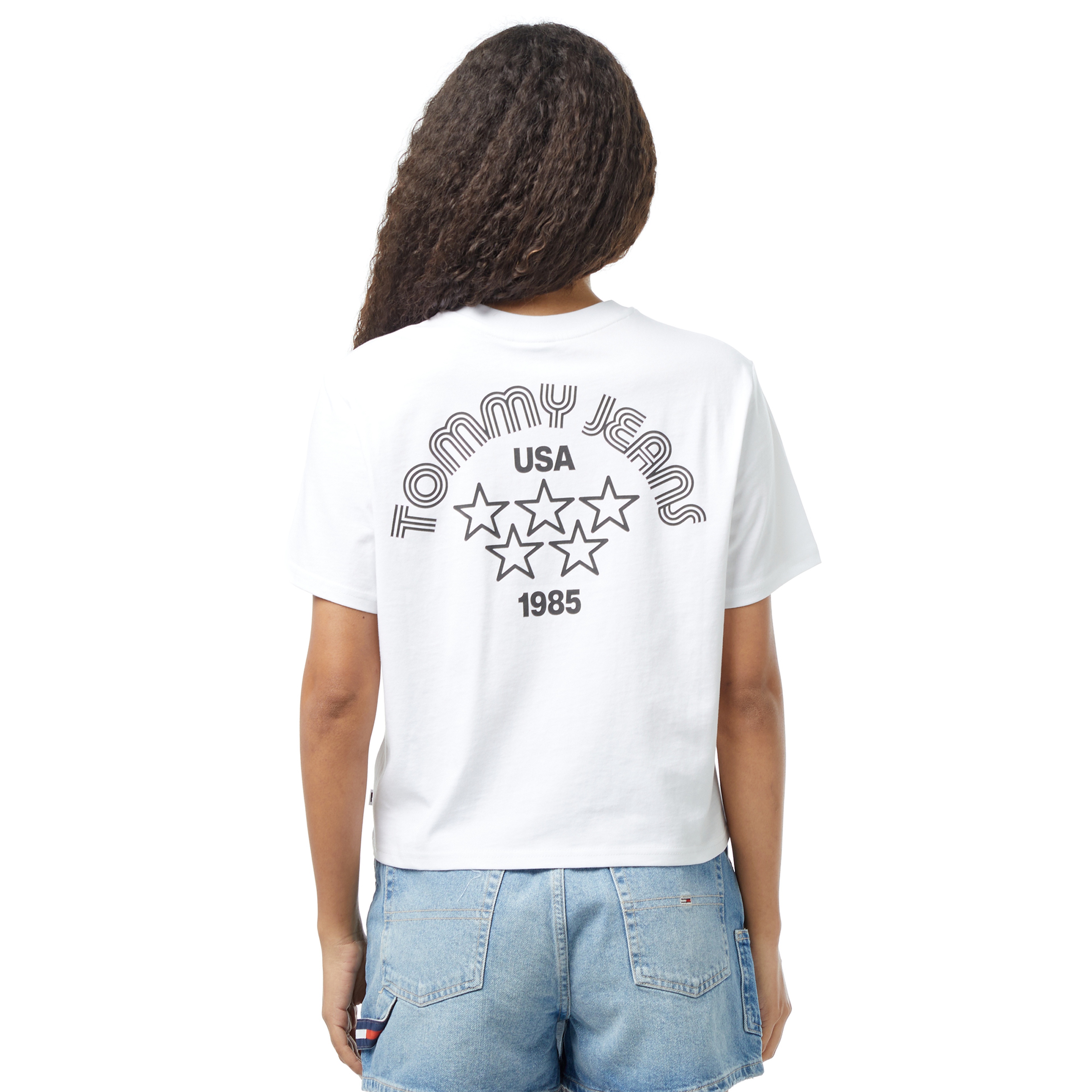 Tommy Jeans Retro Sport 2 Kadın Beyaz T-Shirt