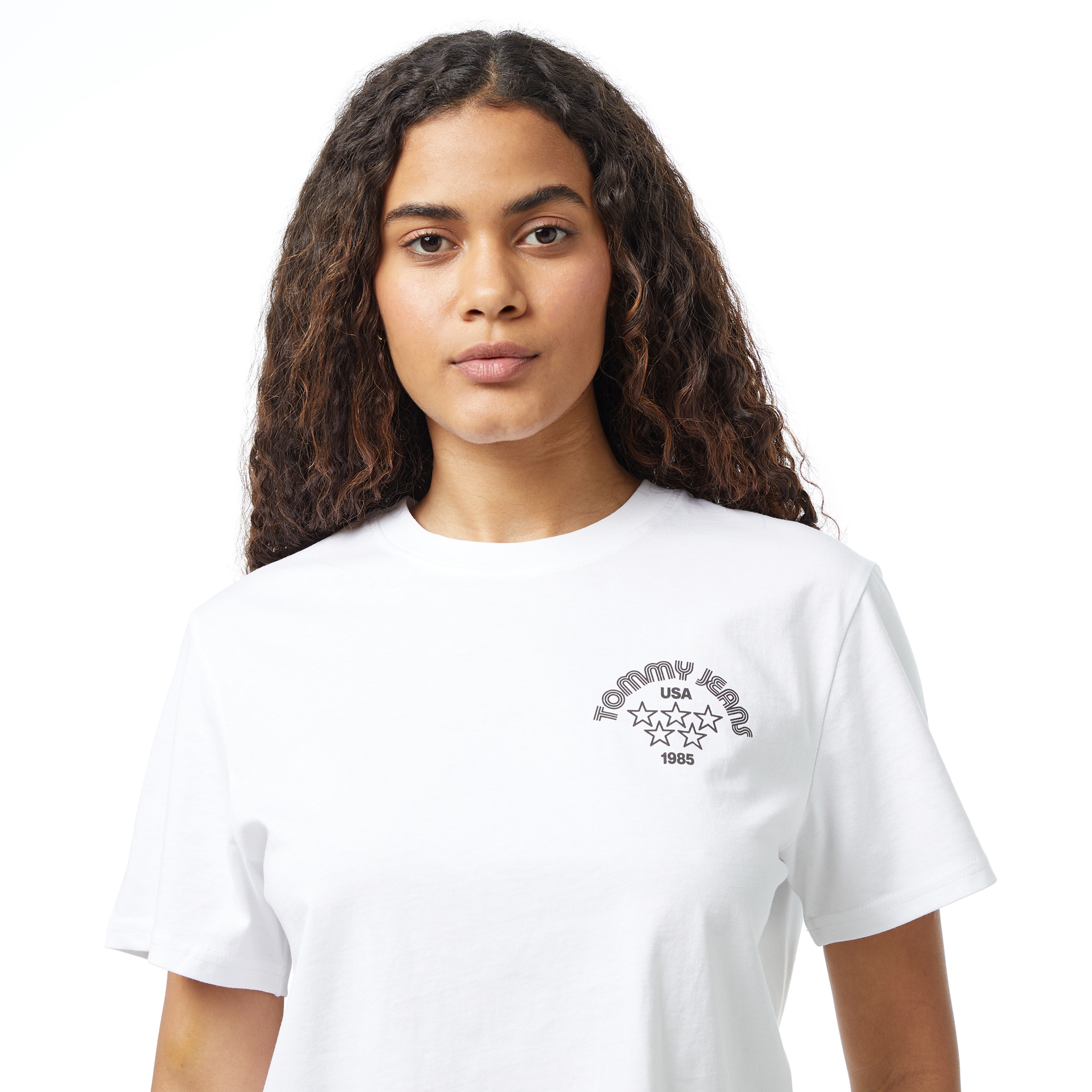 Tommy Jeans Retro Sport 2 Kadın Beyaz T-Shirt