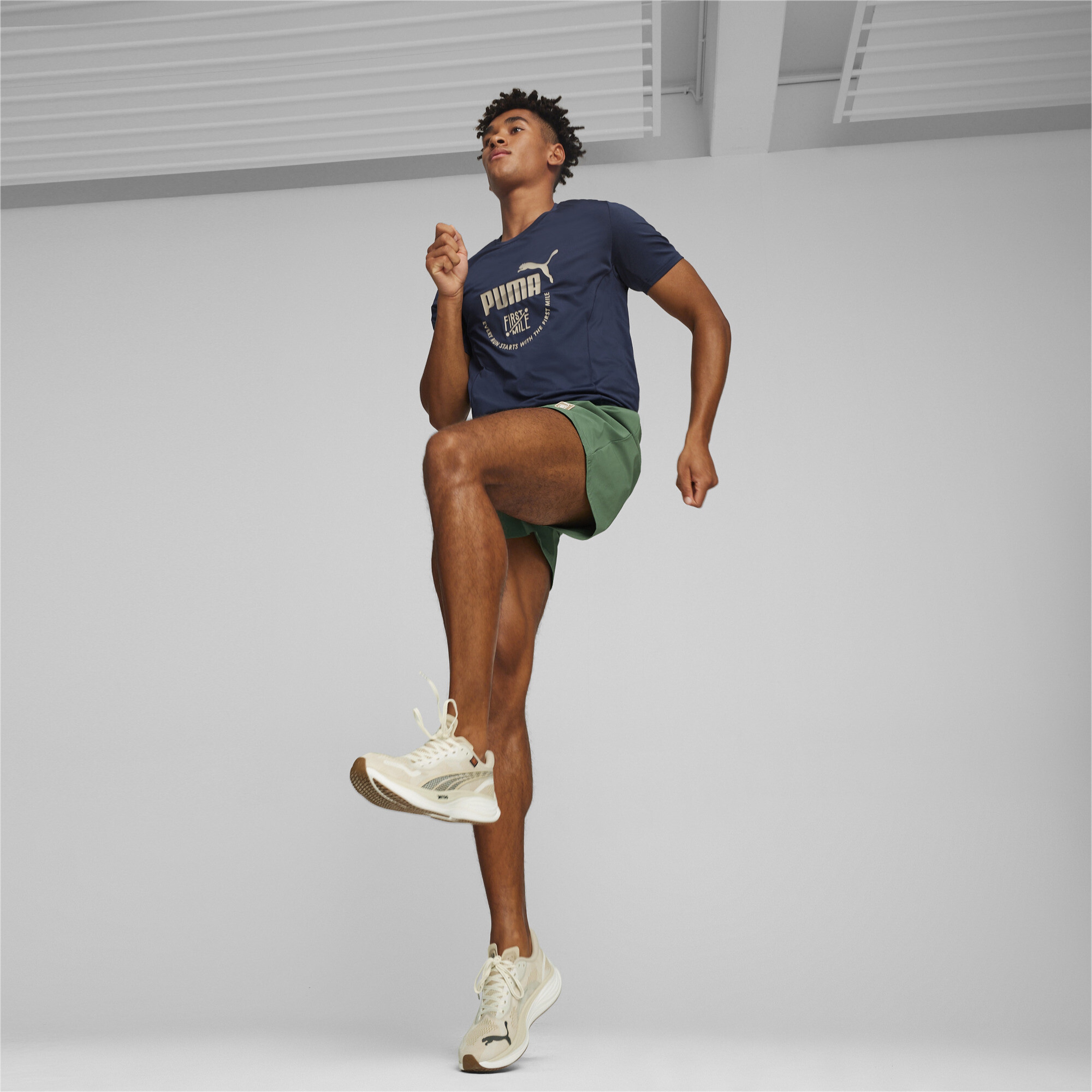 Puma First Mile Erkek Lacivert T-Shirt