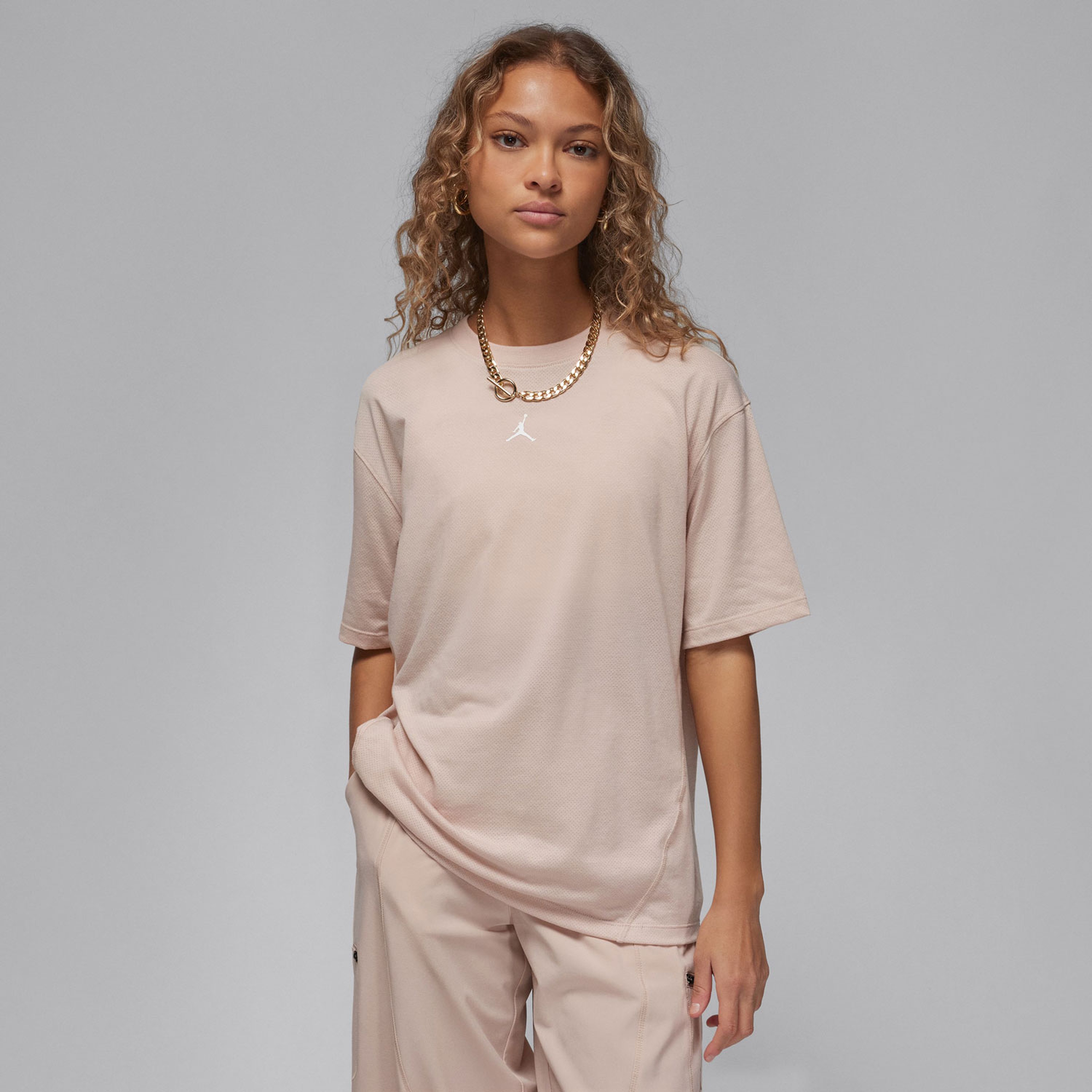 Jordan Sport Diamond Kadın Bej T-Shirt