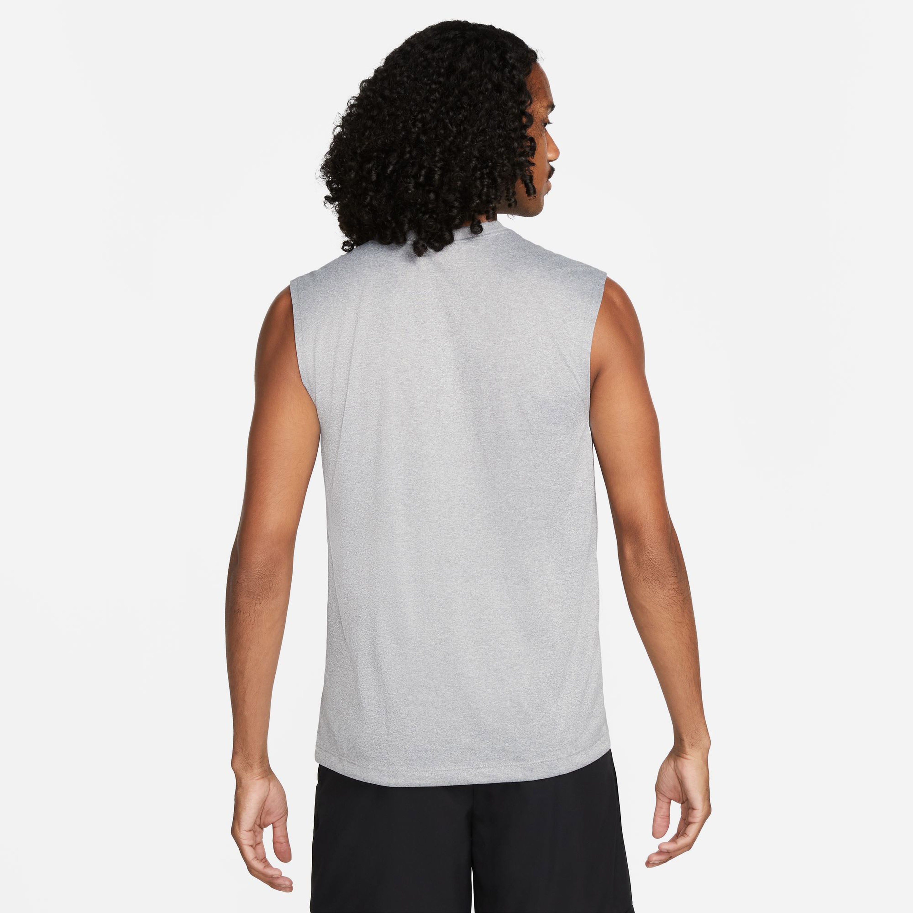 Nike Dri-Fit Sl Reset Erkek Gri Kolsuz T-Shirt