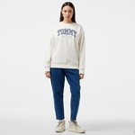 Tommy Hilfiger Jeans Prep Explorer Crew Kadın Beyaz Sweatshirt