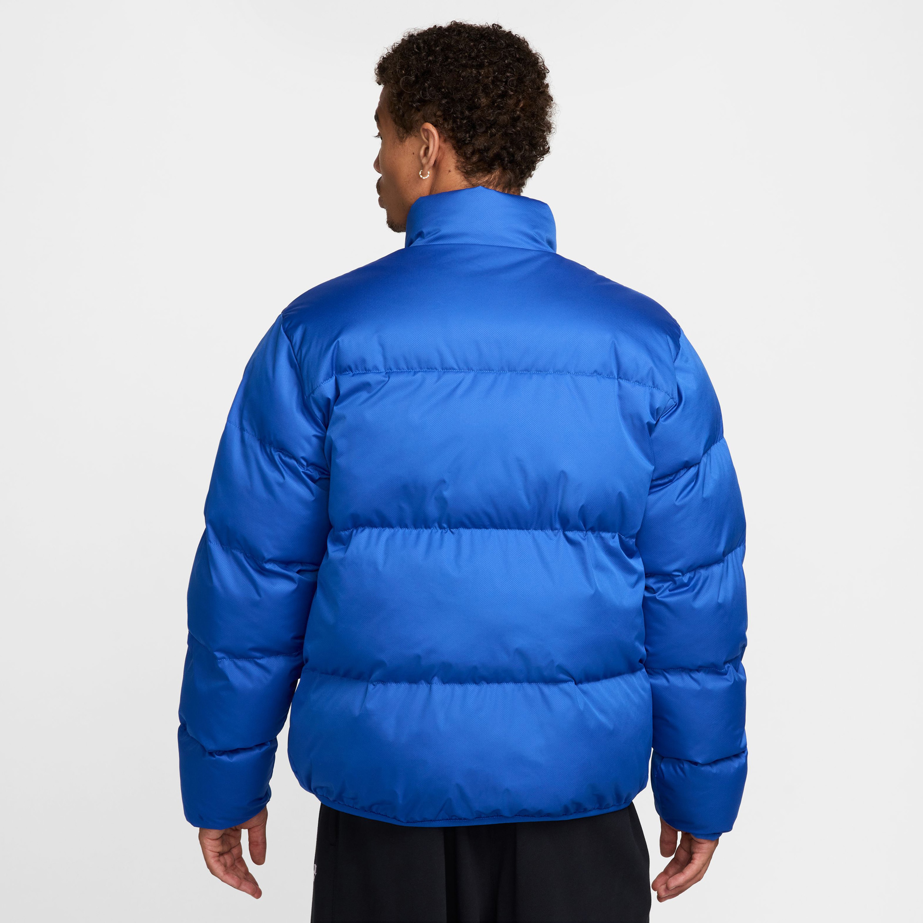 Nike Club Puffer Erkek Mavi Ceket