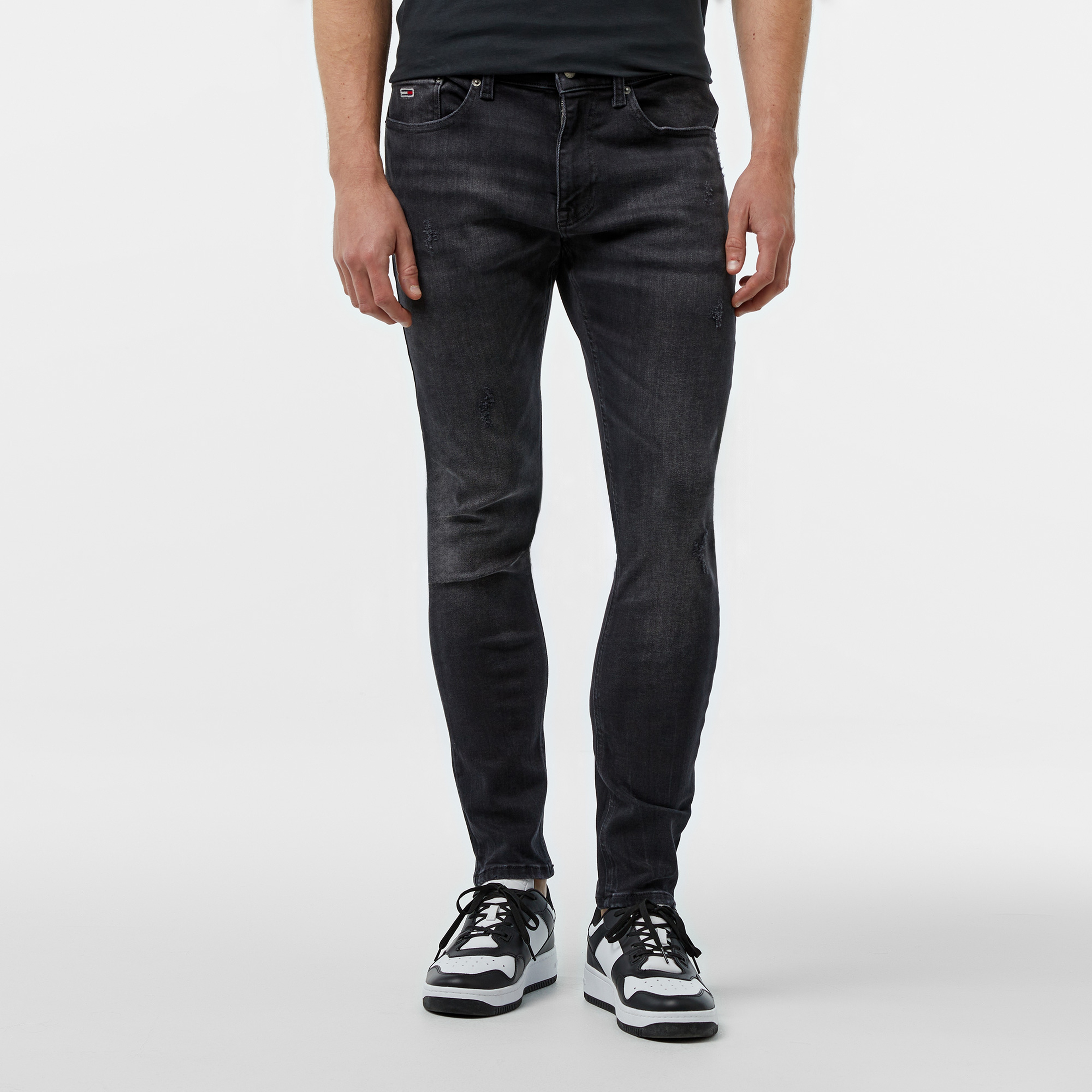 Tommy Hilfiger Jeans Austin Slim Tprd Dh3384 Erkek Siyah Jean