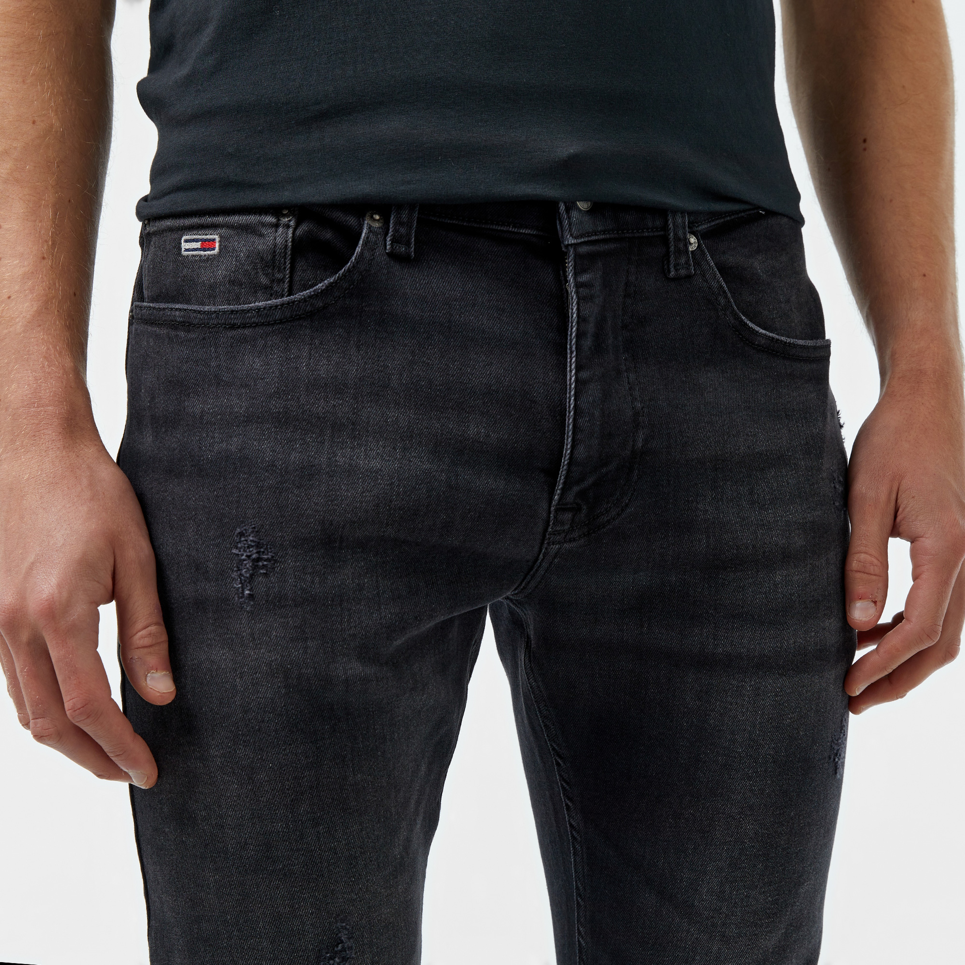 Tommy Hilfiger Jeans Austin Slim Tprd Dh3384 Erkek Siyah Jean