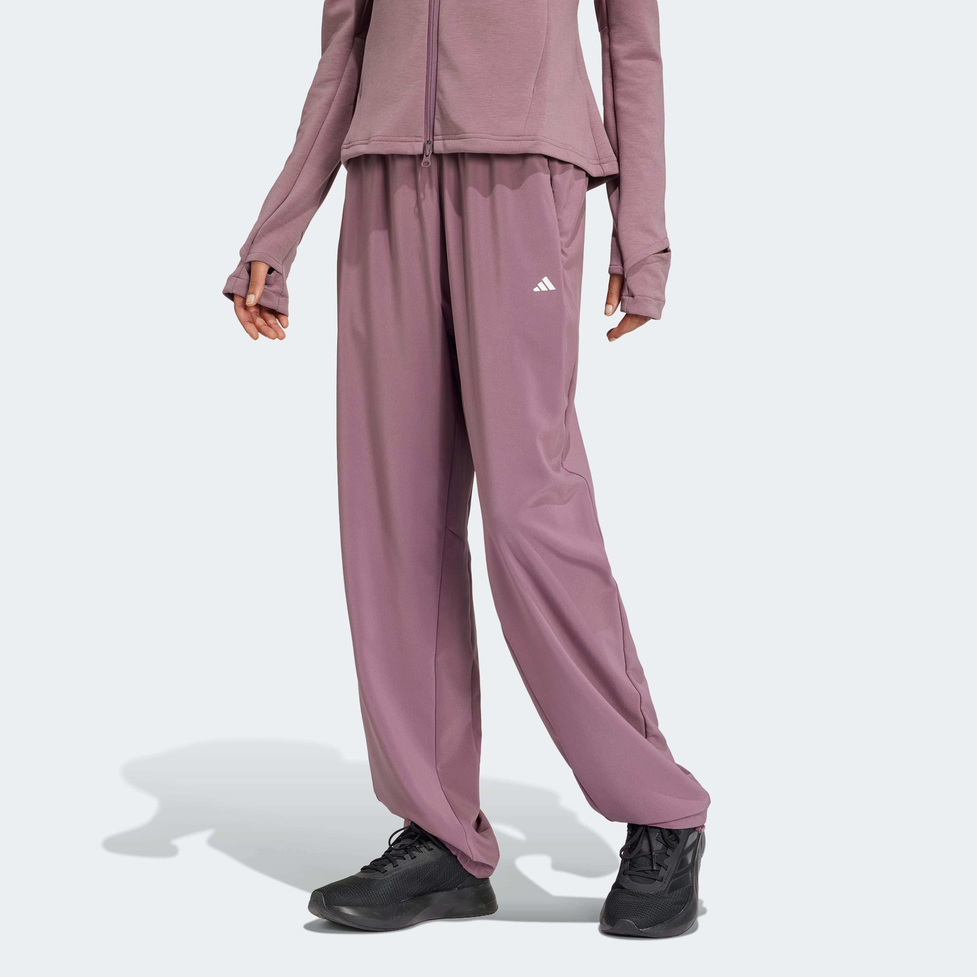 adidas Training Cover Up Kadın Mor Eşofman Altı