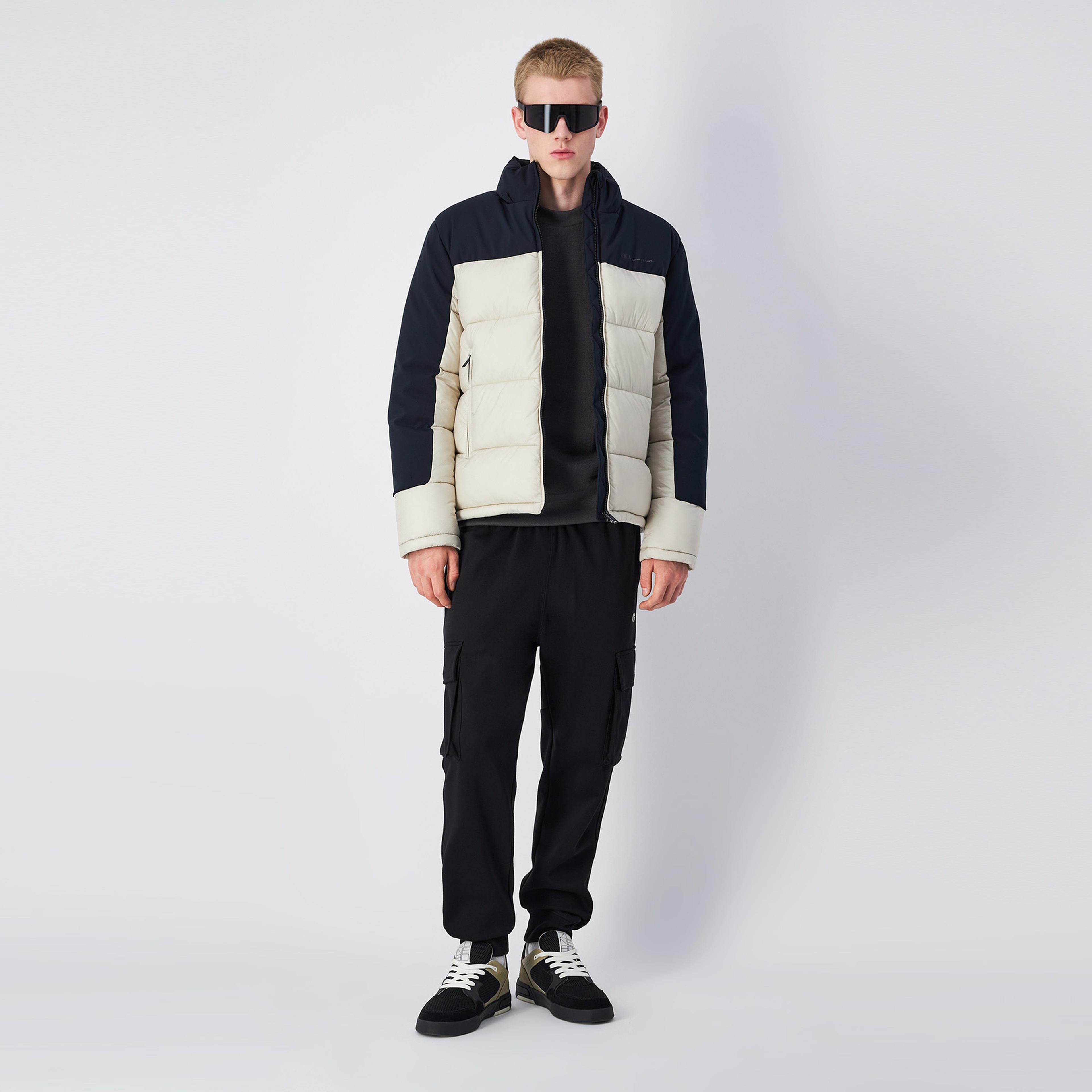 Champion Erkek Krem/Siyah Ceket