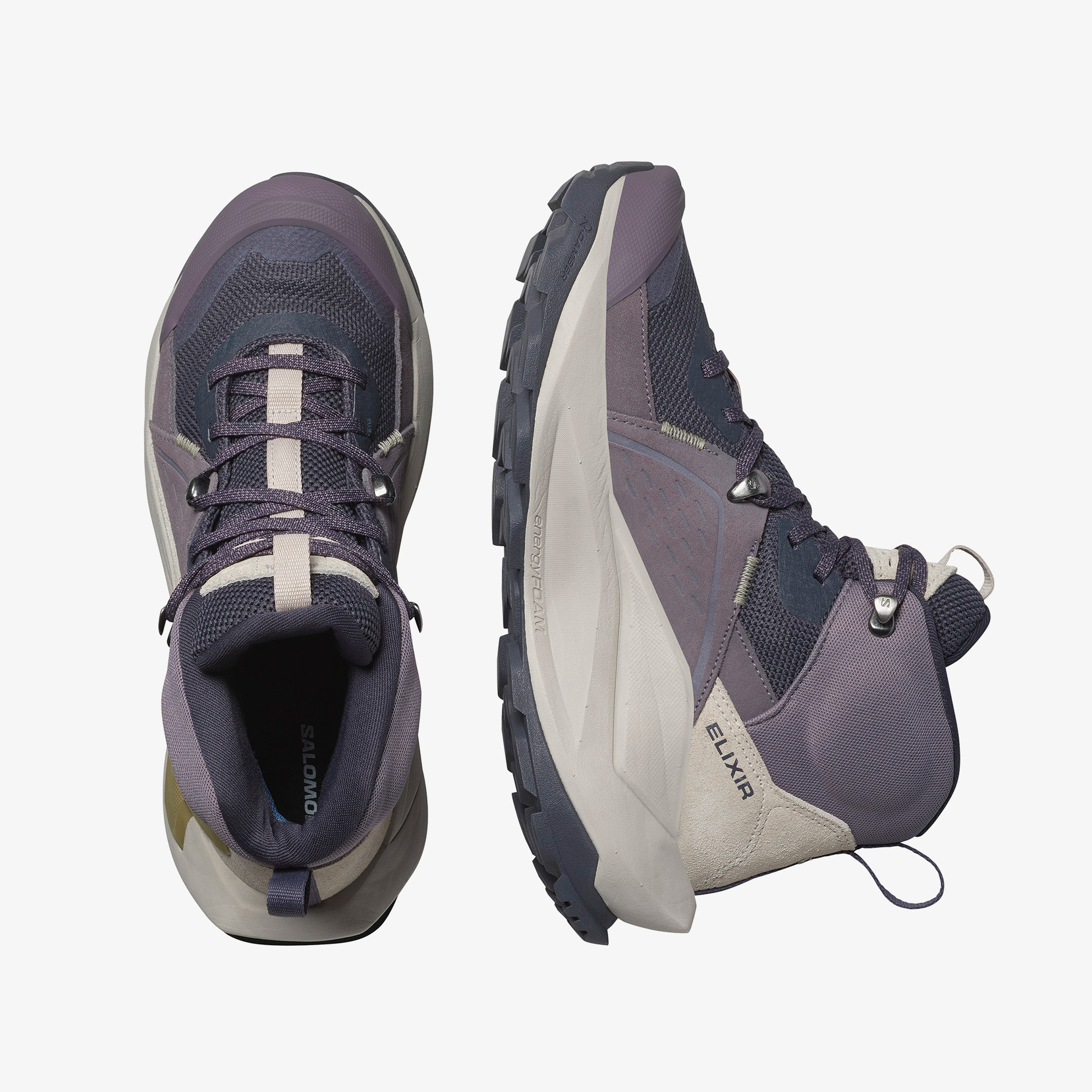 Salomon Elixir Mid Gore-Tex Kadın Mor Bot