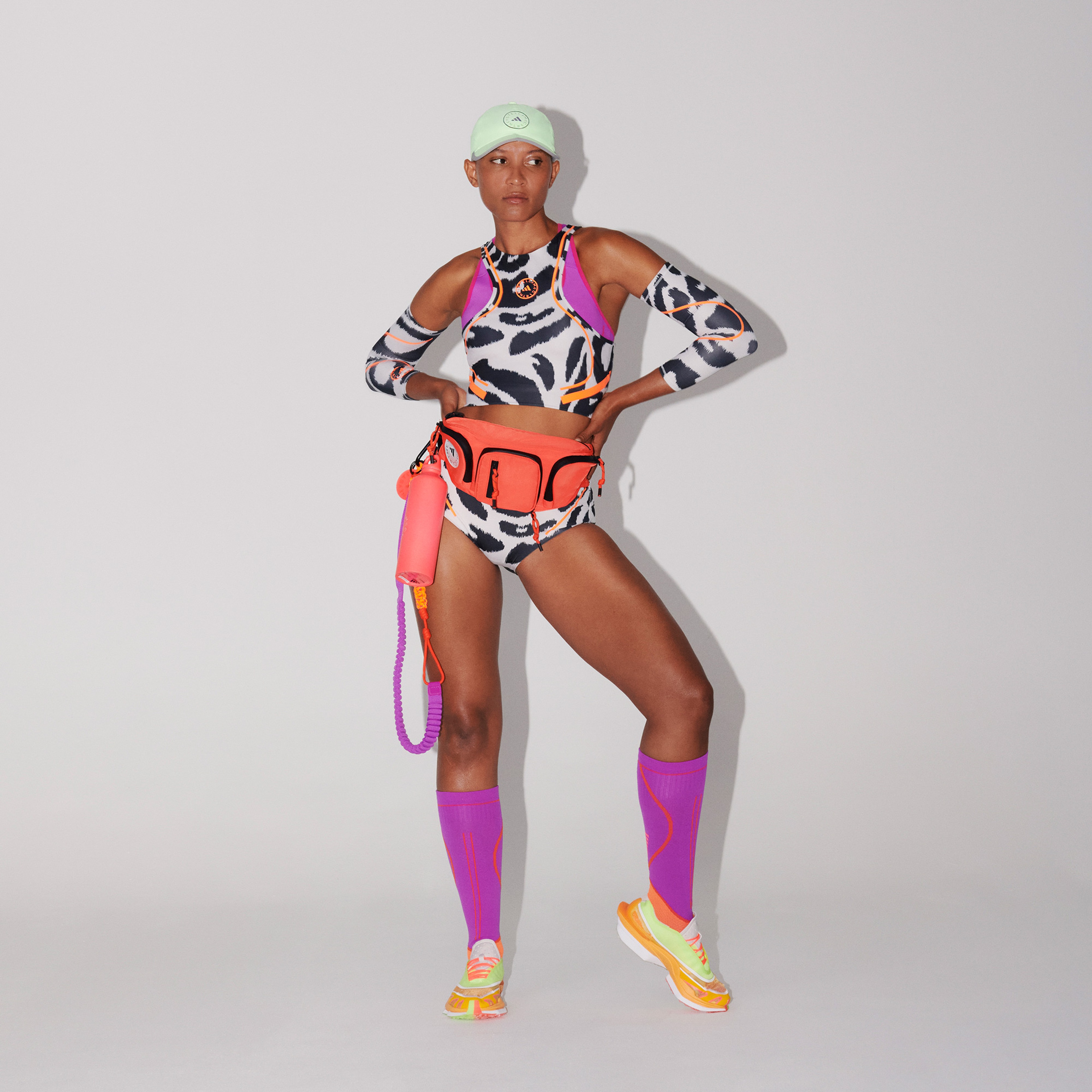 adidas x by Stella McCartney Asmc Tpa Cr P Kadın Beyaz Crop