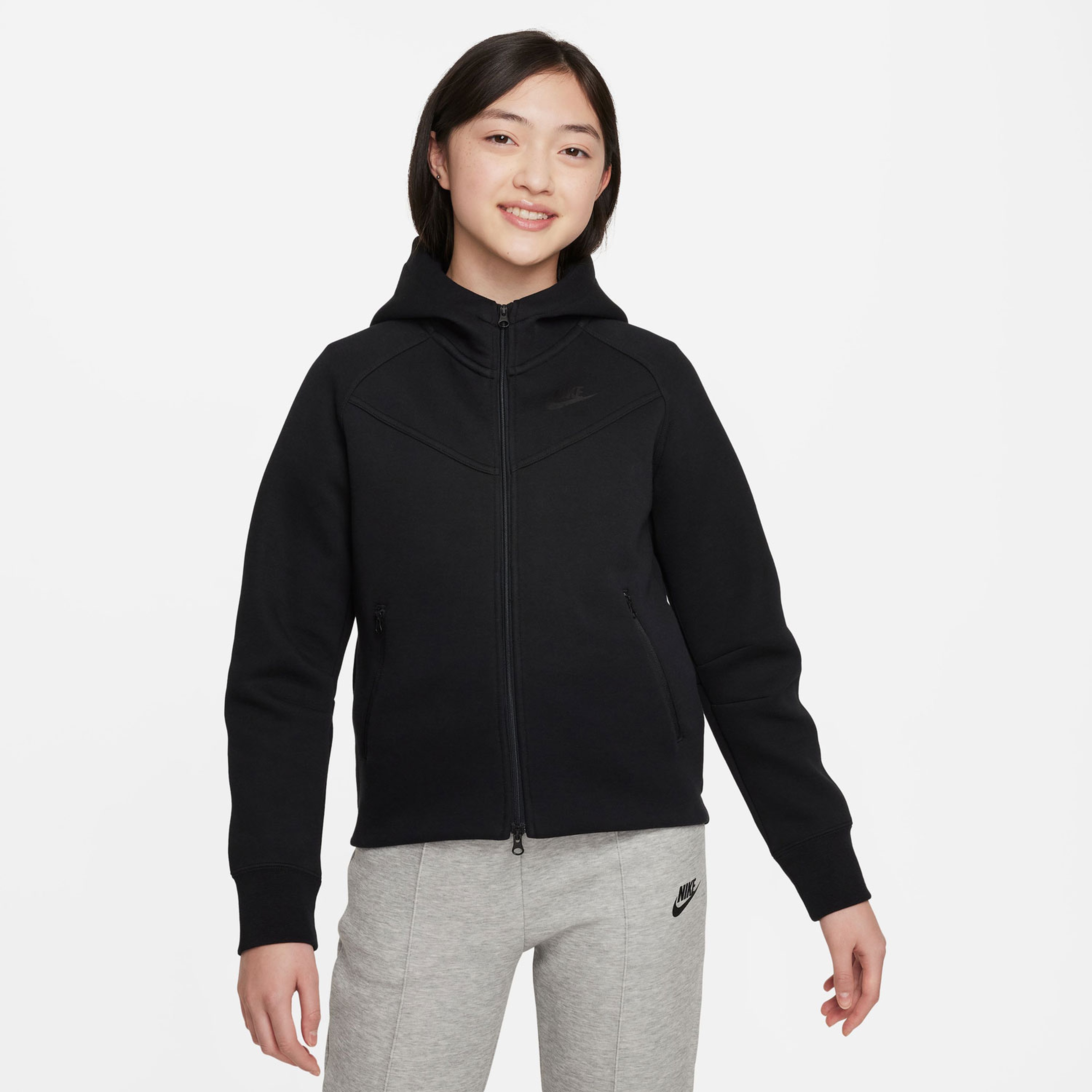 Nike Sportswear Tech Fleece Çocuk Siyah Sweatshirt