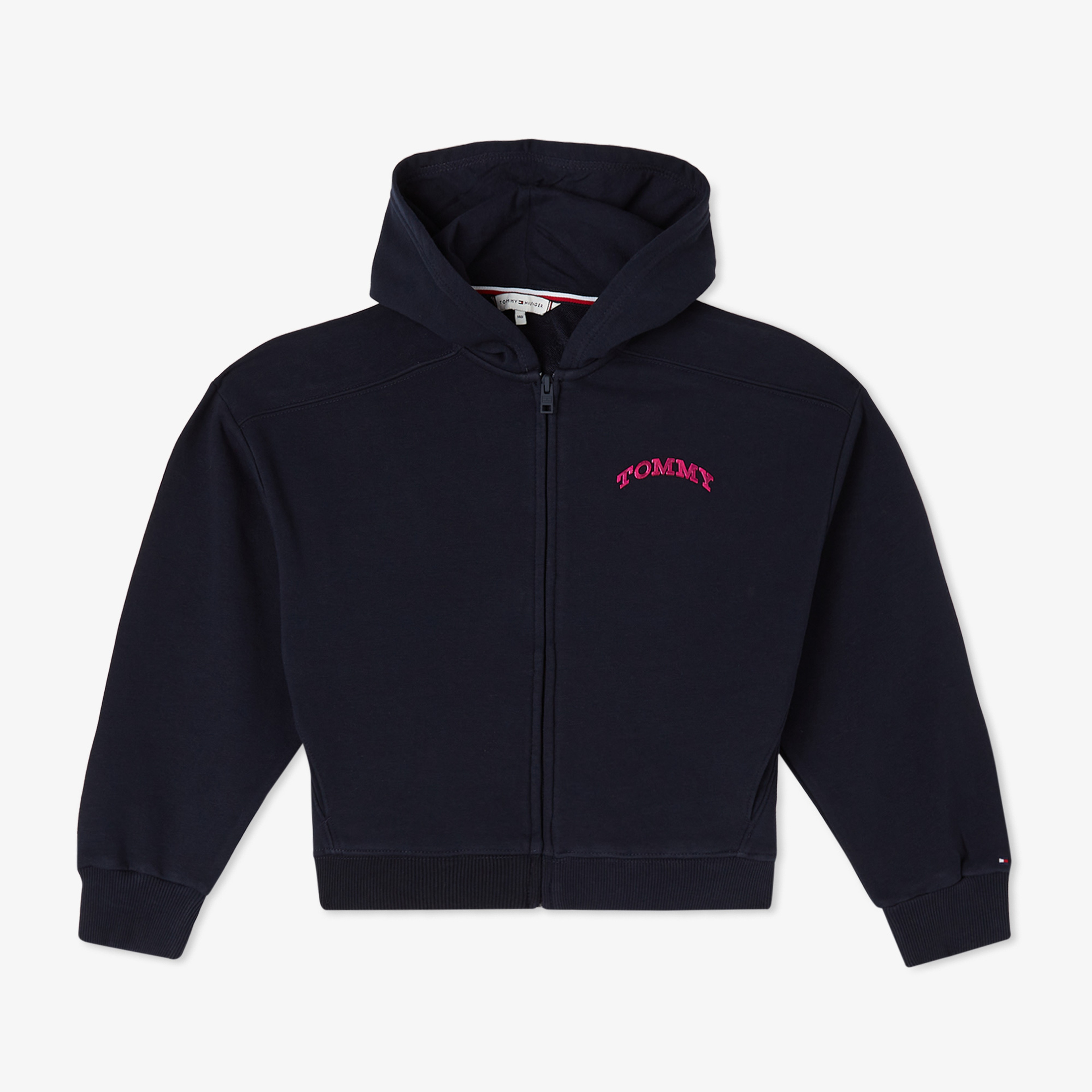 Tommy Hilfiger Tommy Dot Foil Zip Thru Çocuk Mavi Sweatshirt
