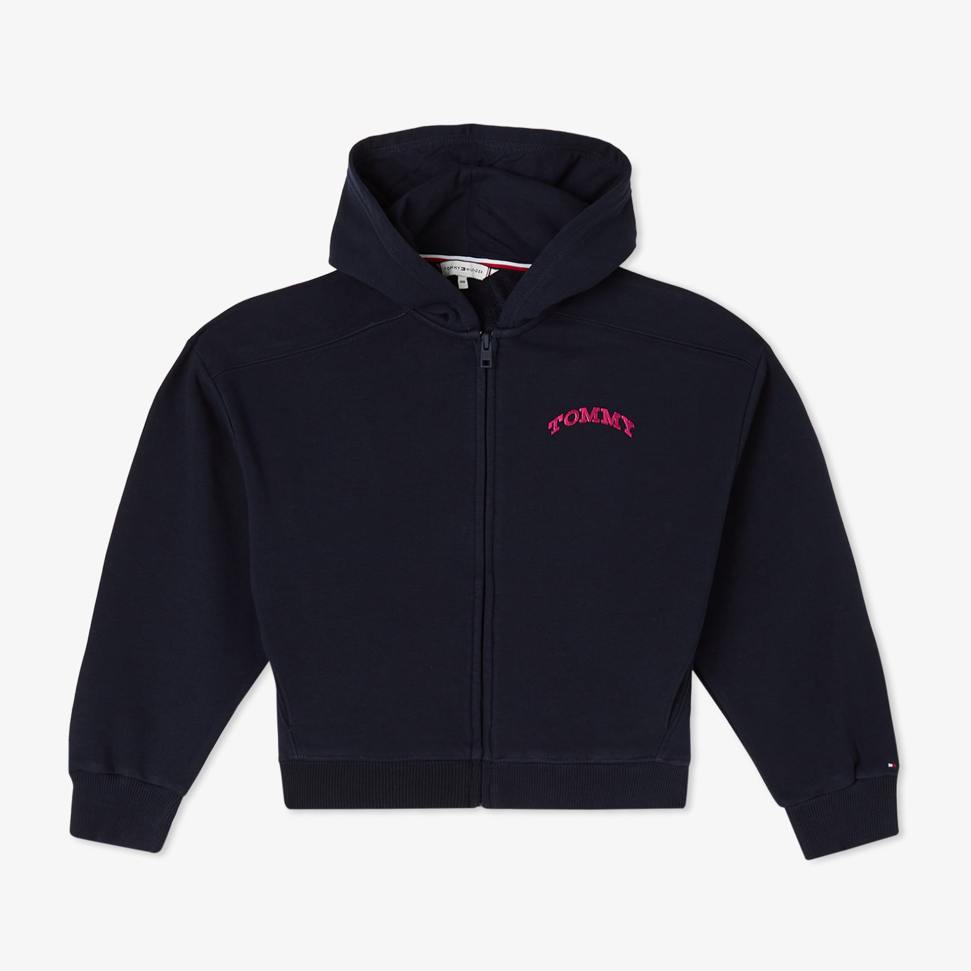 Tommy Hilfiger Tommy Dot Foil Zip Thru Çocuk Mavi Sweatshirt
