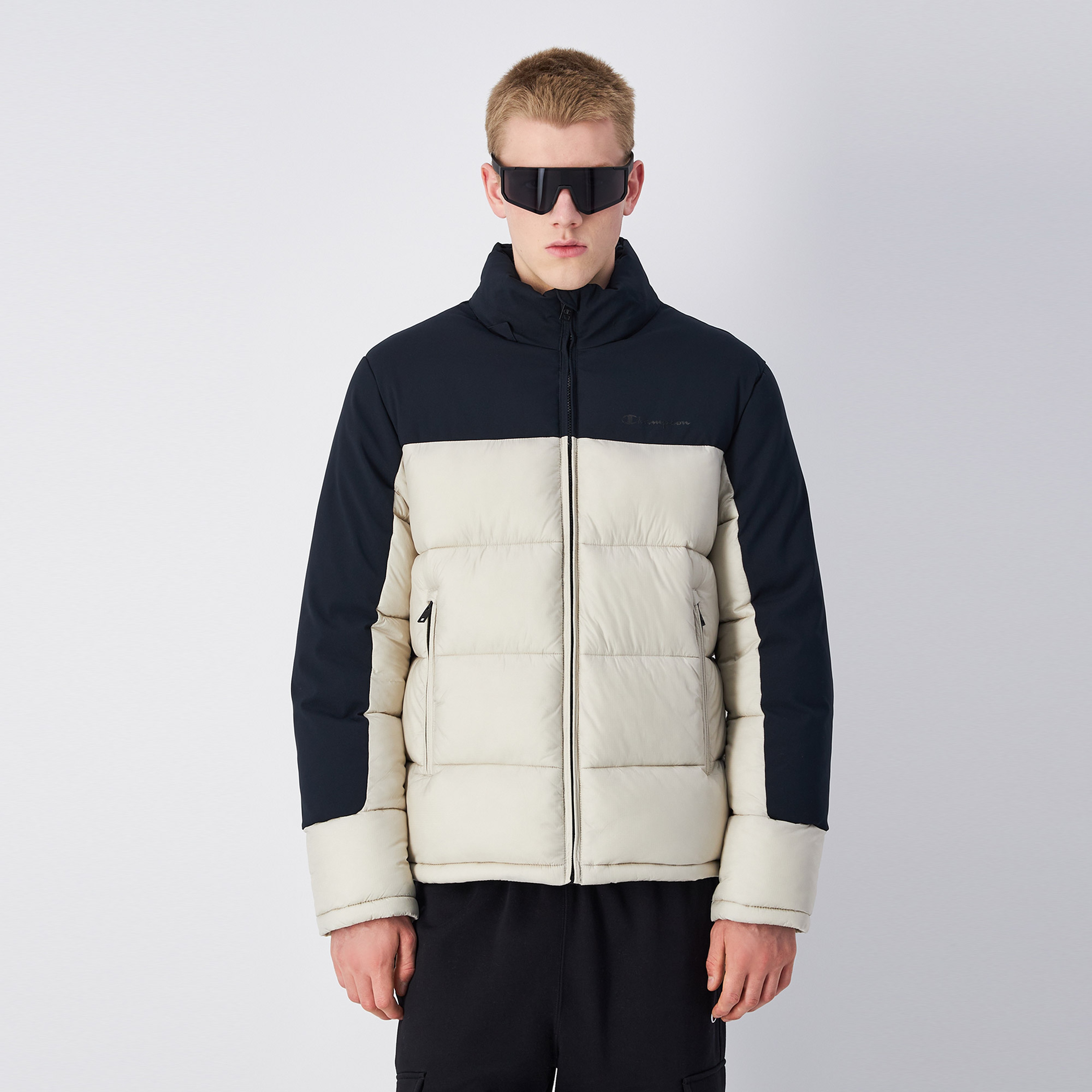 Champion Erkek Krem/Siyah Ceket