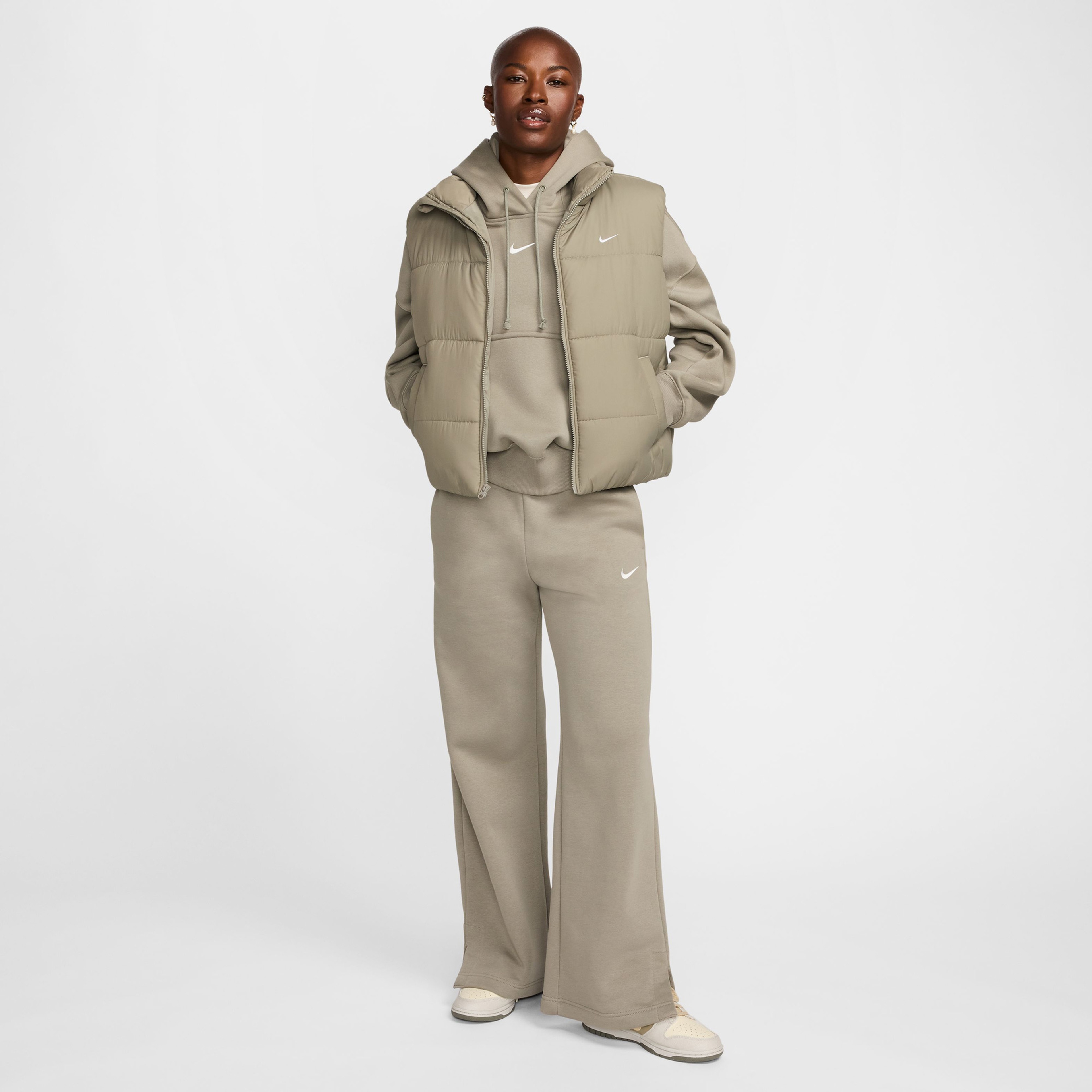 Nike Sportswear Therma-Fit Classic Puffer Kadın Yeşil Yelek