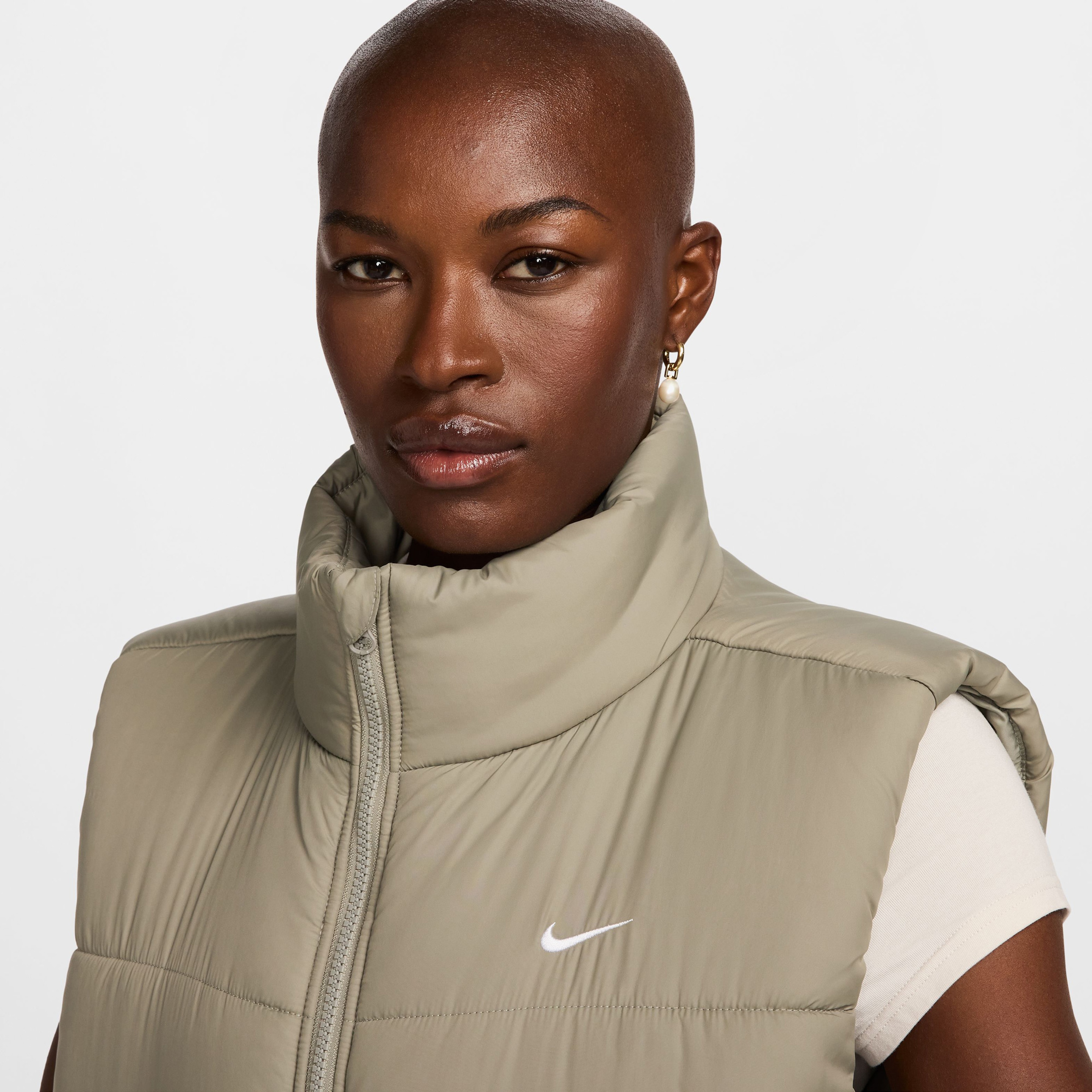 Nike Sportswear Therma-Fit Classic Puffer Kadın Yeşil Yelek