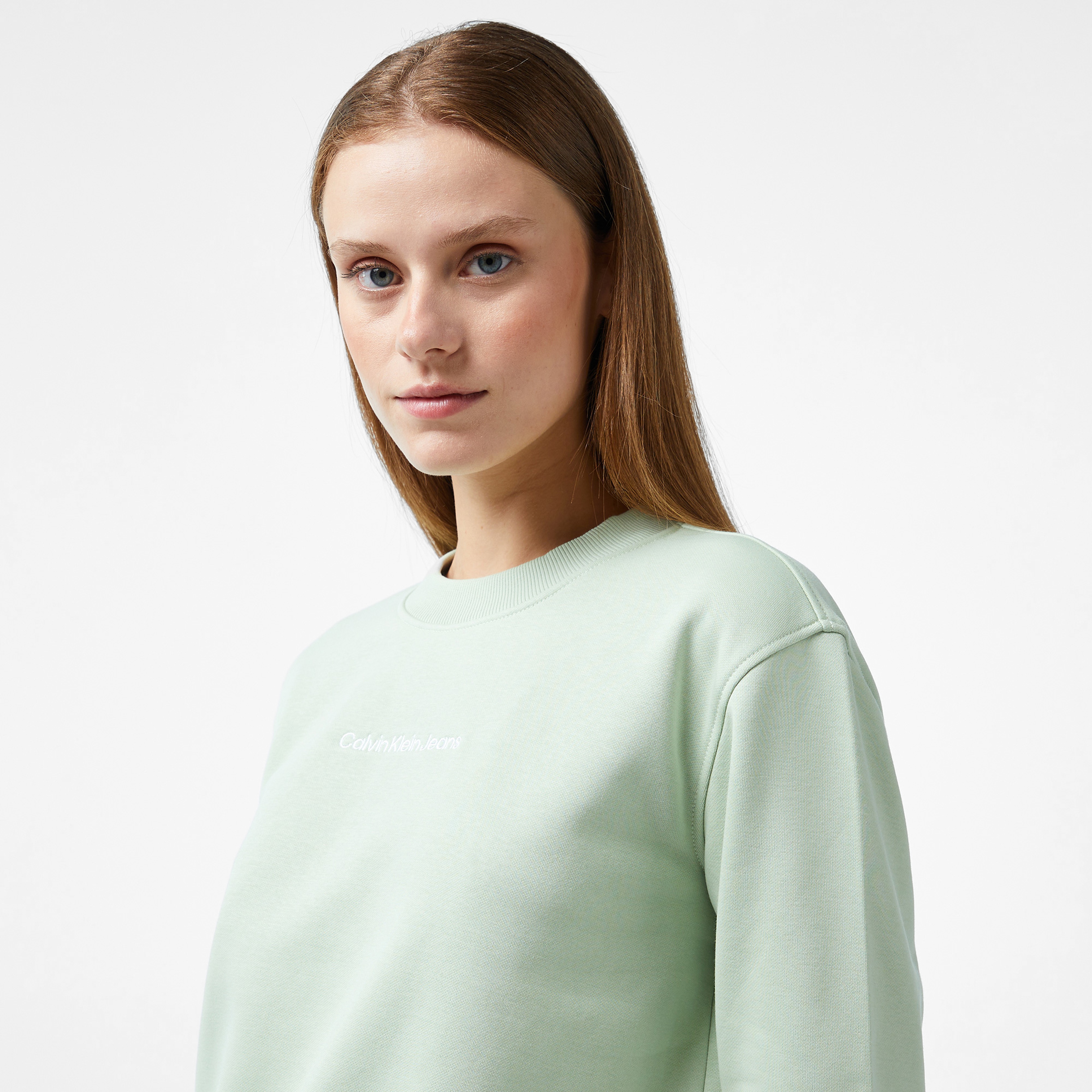 Calvin Klein Jeans Kadın Yeşil Sweatshirt